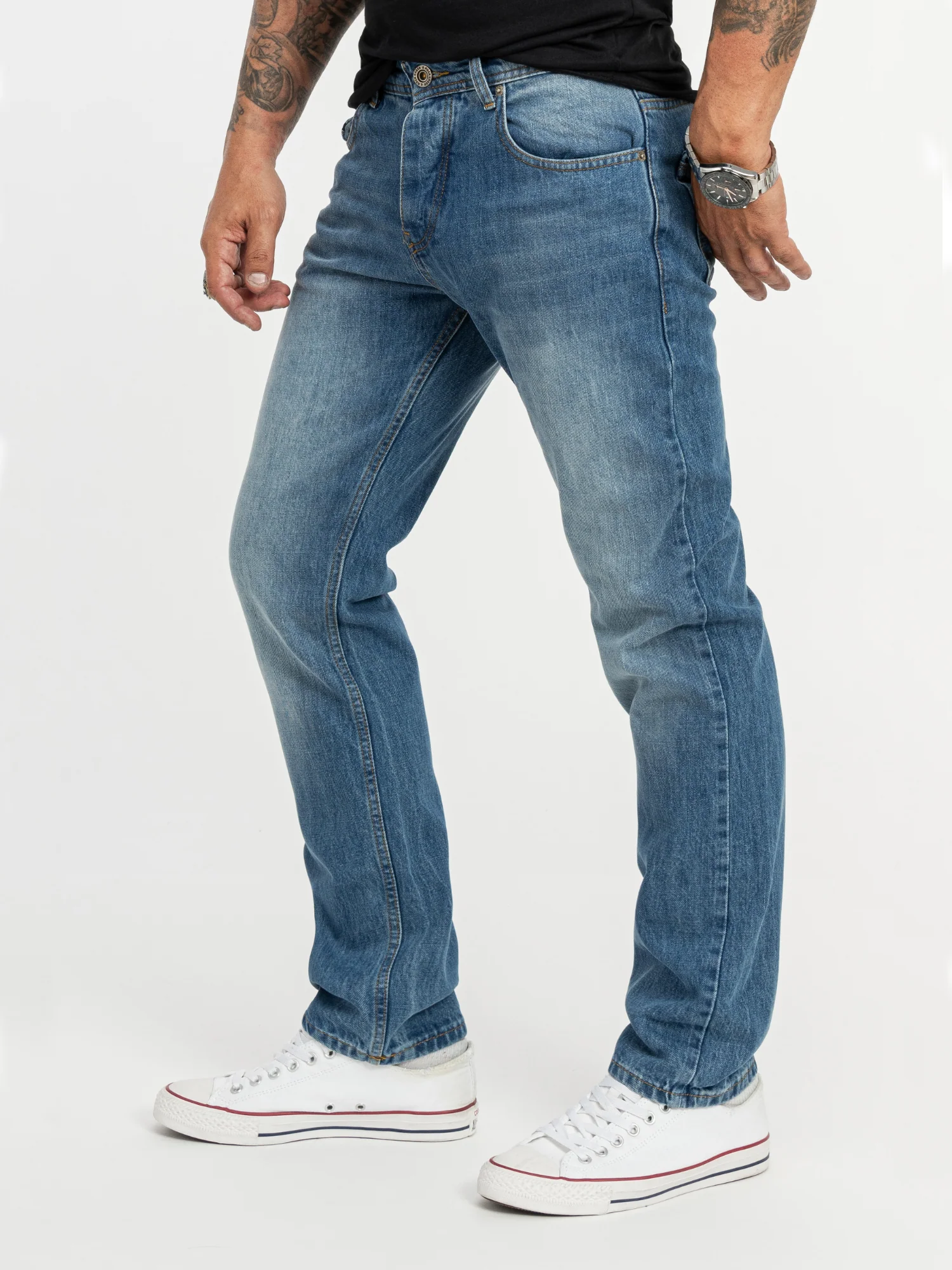 Rock Creek Herren Jeans Comfort Fit Blau RC-3119 - Image 2