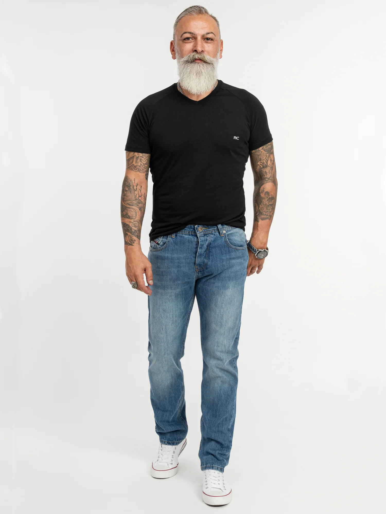 Rock Creek Herren Jeans Comfort Fit Blau RC-3119 - Image 4