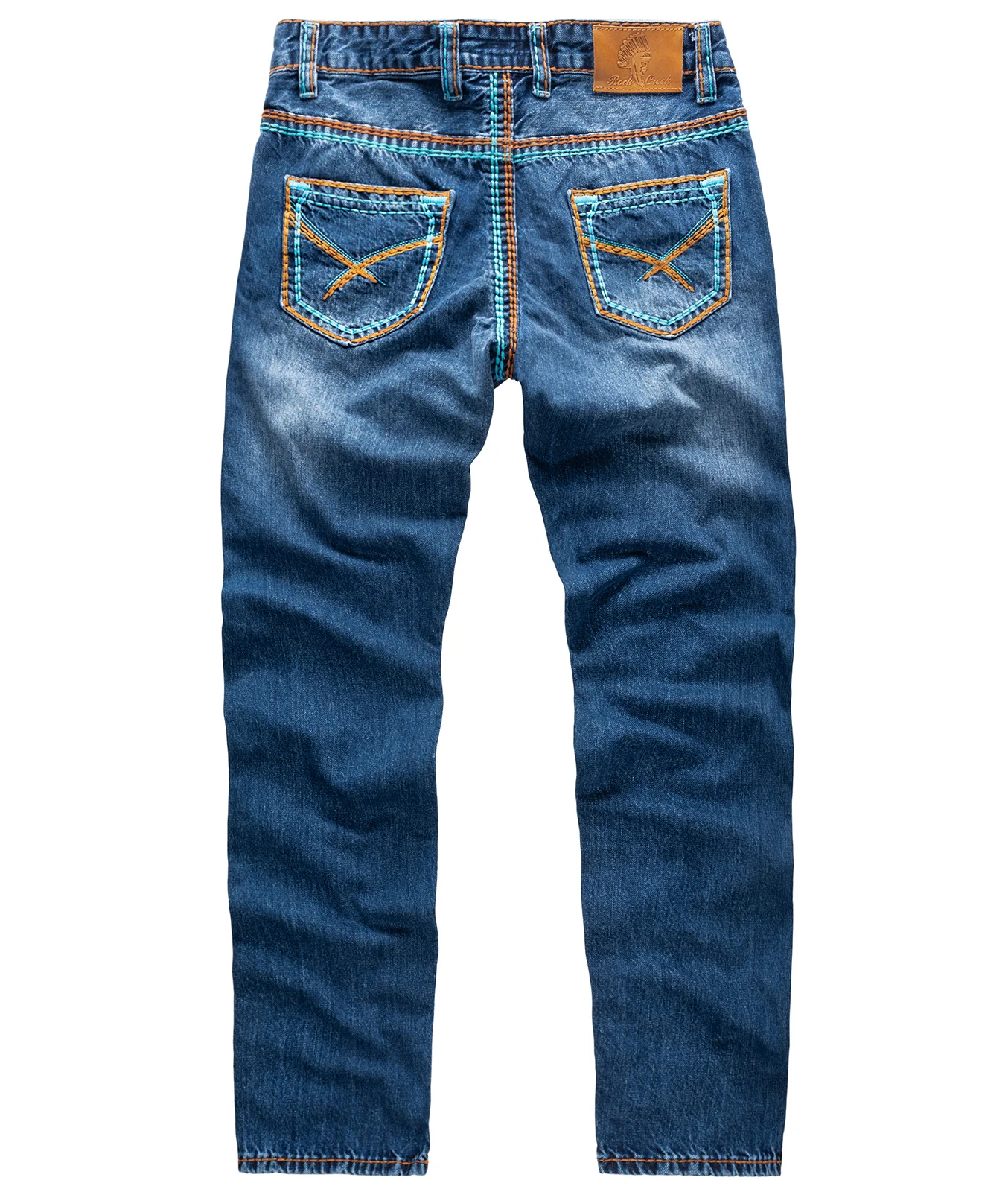 Rock Creek Herren Jeans Comfort Fit Dunkelblau RC-2270 - Image 7