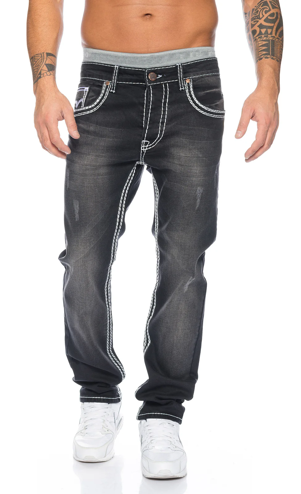 Rock Creek Herren Jeans Comfort Fit Dunkelgrau RC-2087