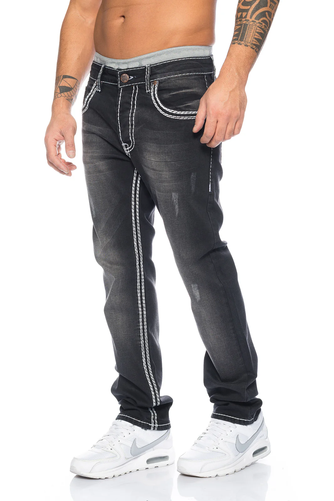 Rock Creek Herren Jeans Comfort Fit Dunkelgrau RC-2087 - Image 2