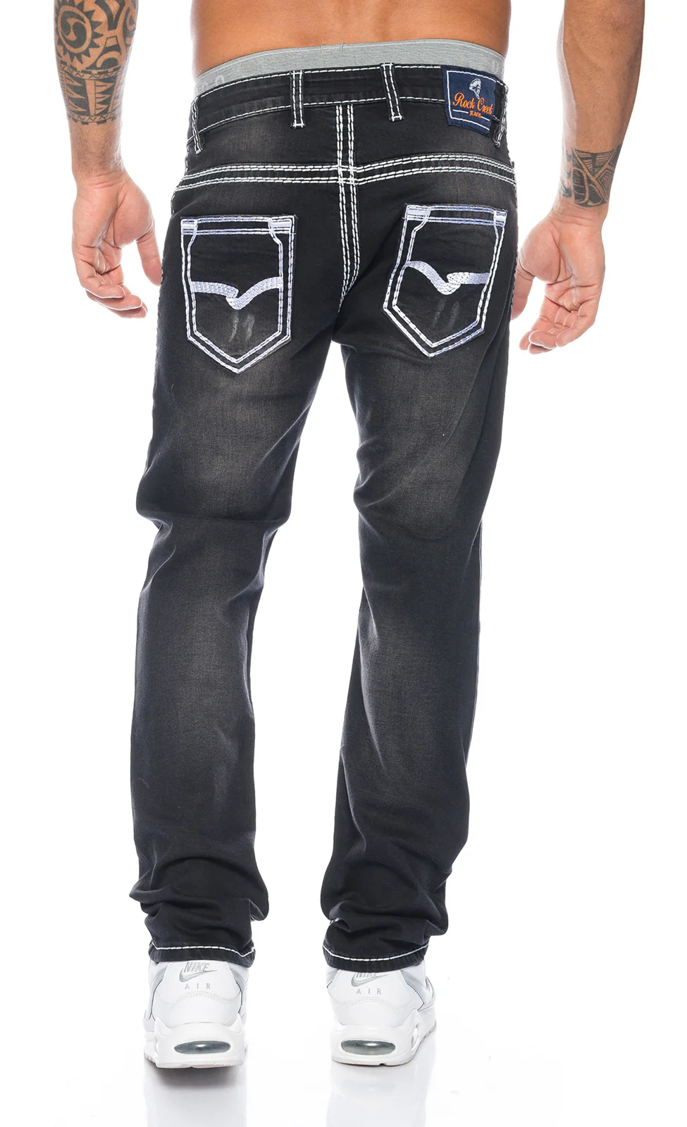 Rock Creek Herren Jeans Comfort Fit Dunkelgrau RC-2087 - Image 3