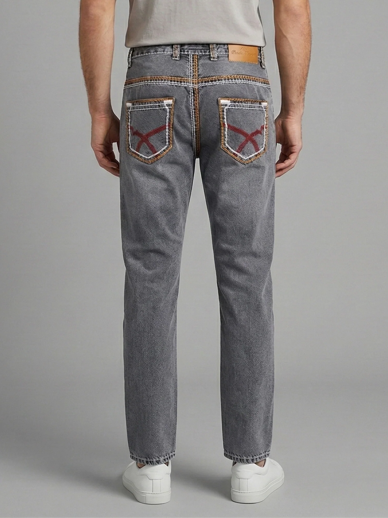 Rock Creek Herren Jeans Comfort Fit Dunkelgrau RC-2168 - Image 2