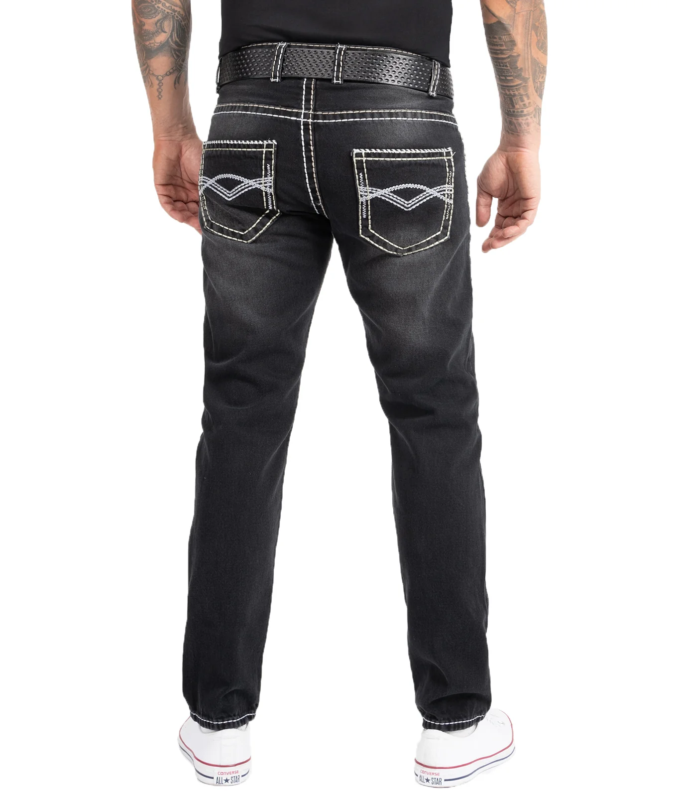 Rock Creek Herren Jeans Comfort Fit Dunkelgrau RC-2169 - Image 3
