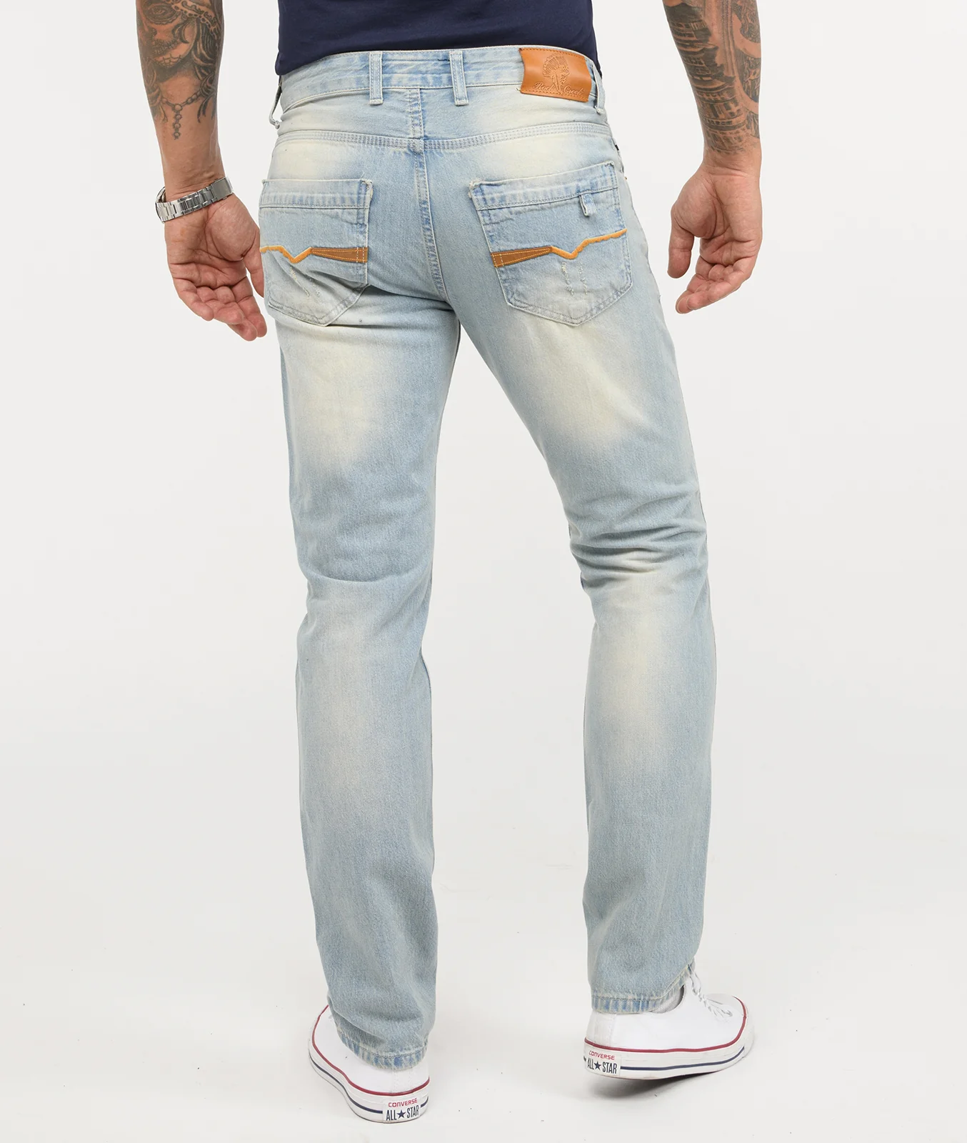 Rock Creek Herren Jeans Comfort Fit Hellblau RC-2141 - Image 3