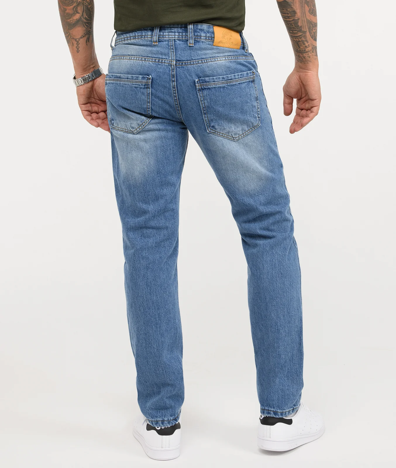 Rock Creek Herren Jeans Comfort Fit Hellblau RC-3101 - Image 3