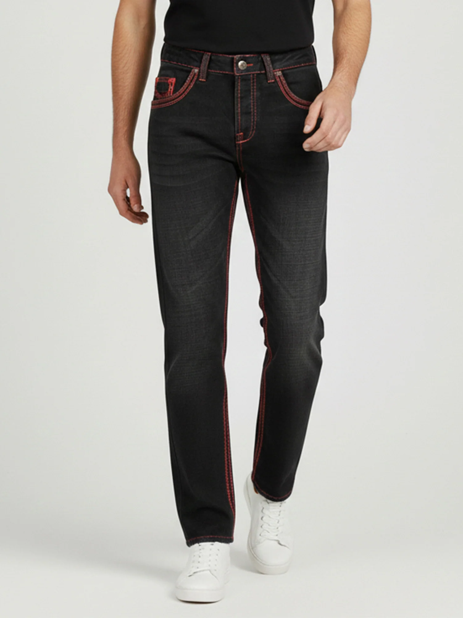 Rock Creek Herren Jeans Comfort Fit Schwarz RC-2092