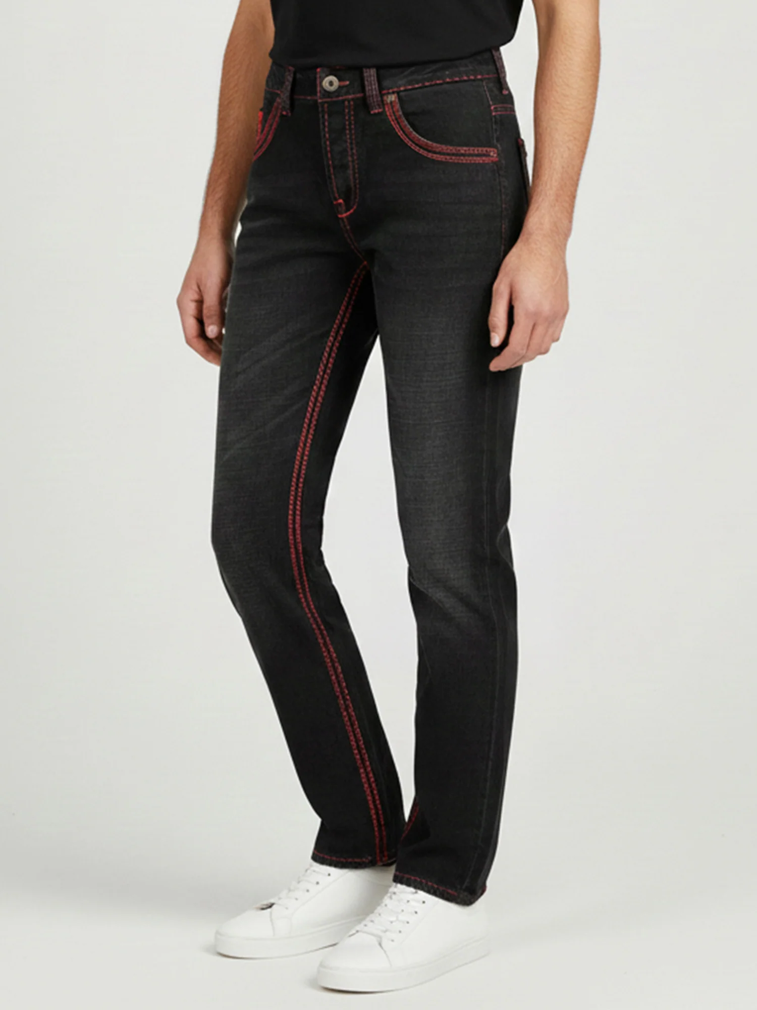 Rock Creek Herren Jeans Comfort Fit Schwarz RC-2092 - Image 2