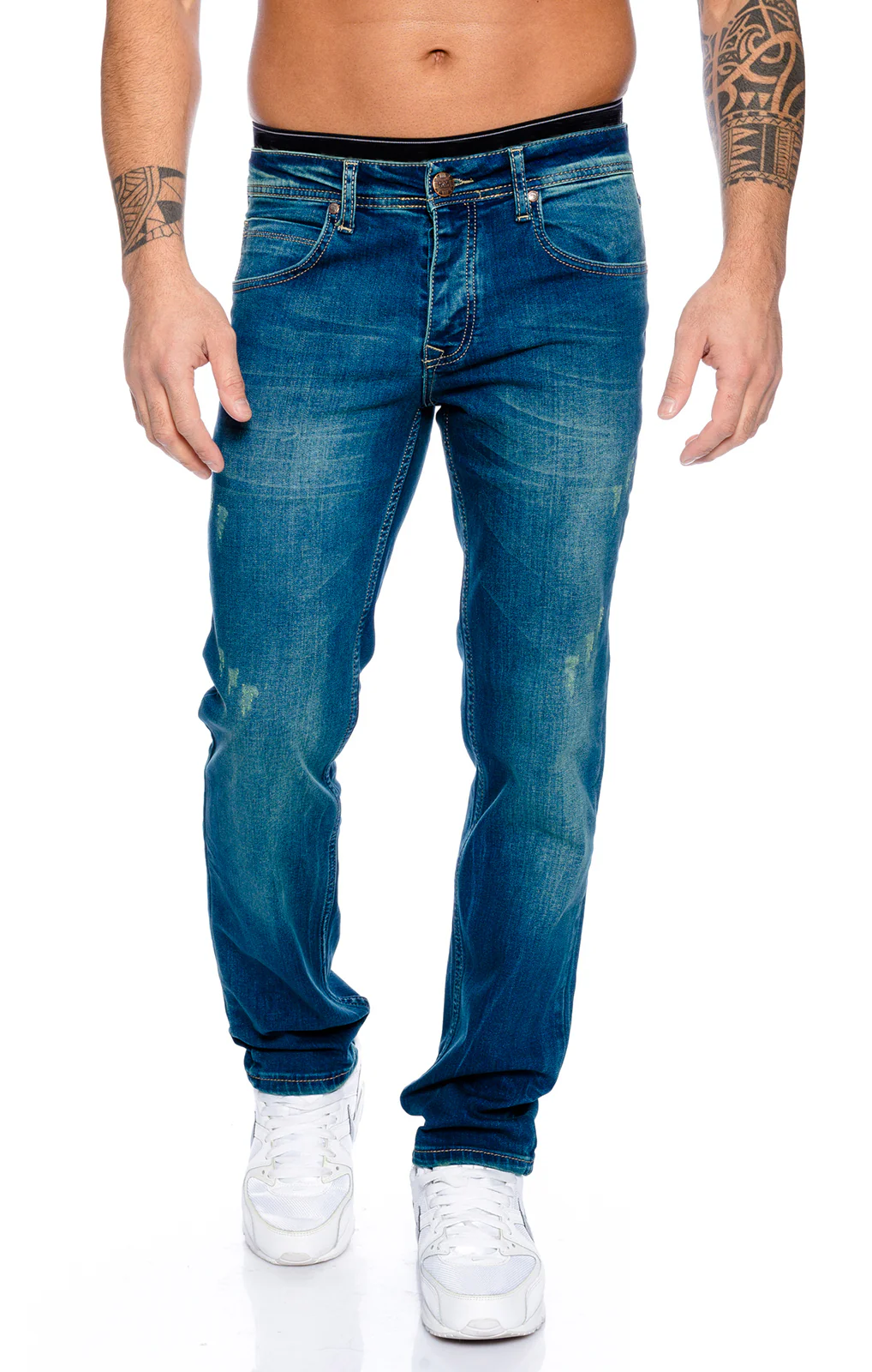 Rock Creek Herren Jeans Regular Fit Blau RC-2100
