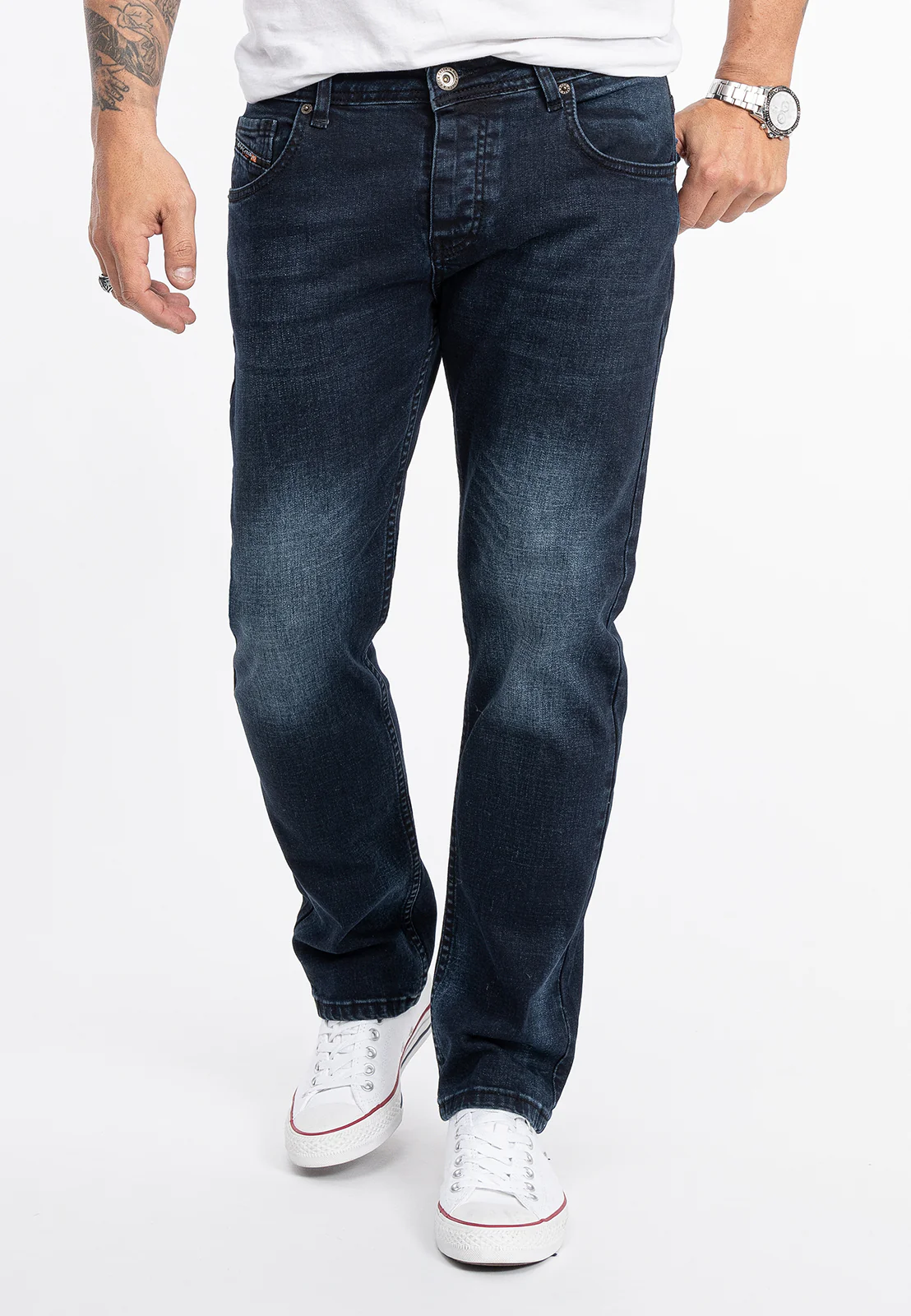 Rock Creek Herren Jeans Regular Fit Blau RC-2278
