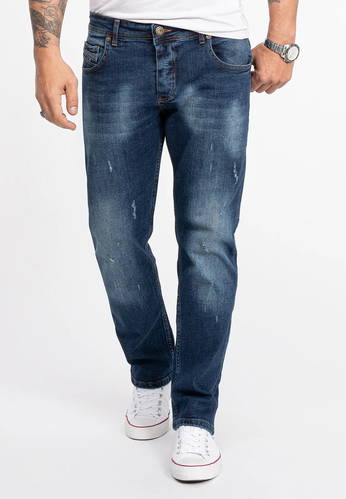 Rock Creek Herren Jeans Regular Fit Blau RC-2281