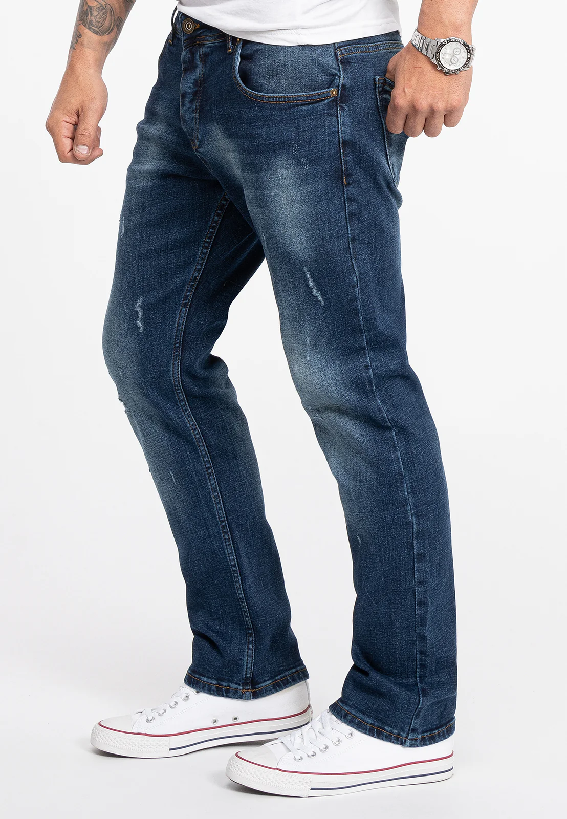 Rock Creek Herren Jeans Regular Fit Blau RC-2281 - Image 2