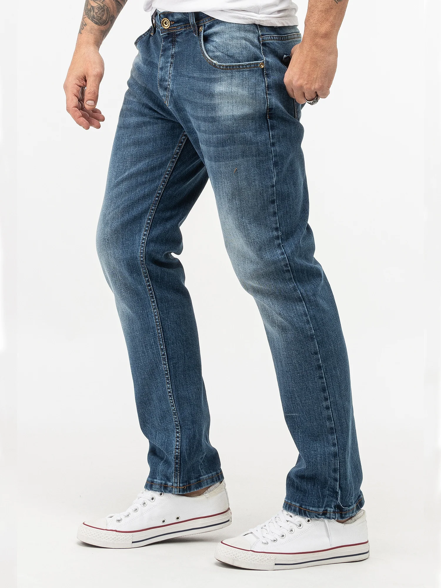Rock Creek Herren Jeans Regular Fit Blau RC-2282 - Image 2
