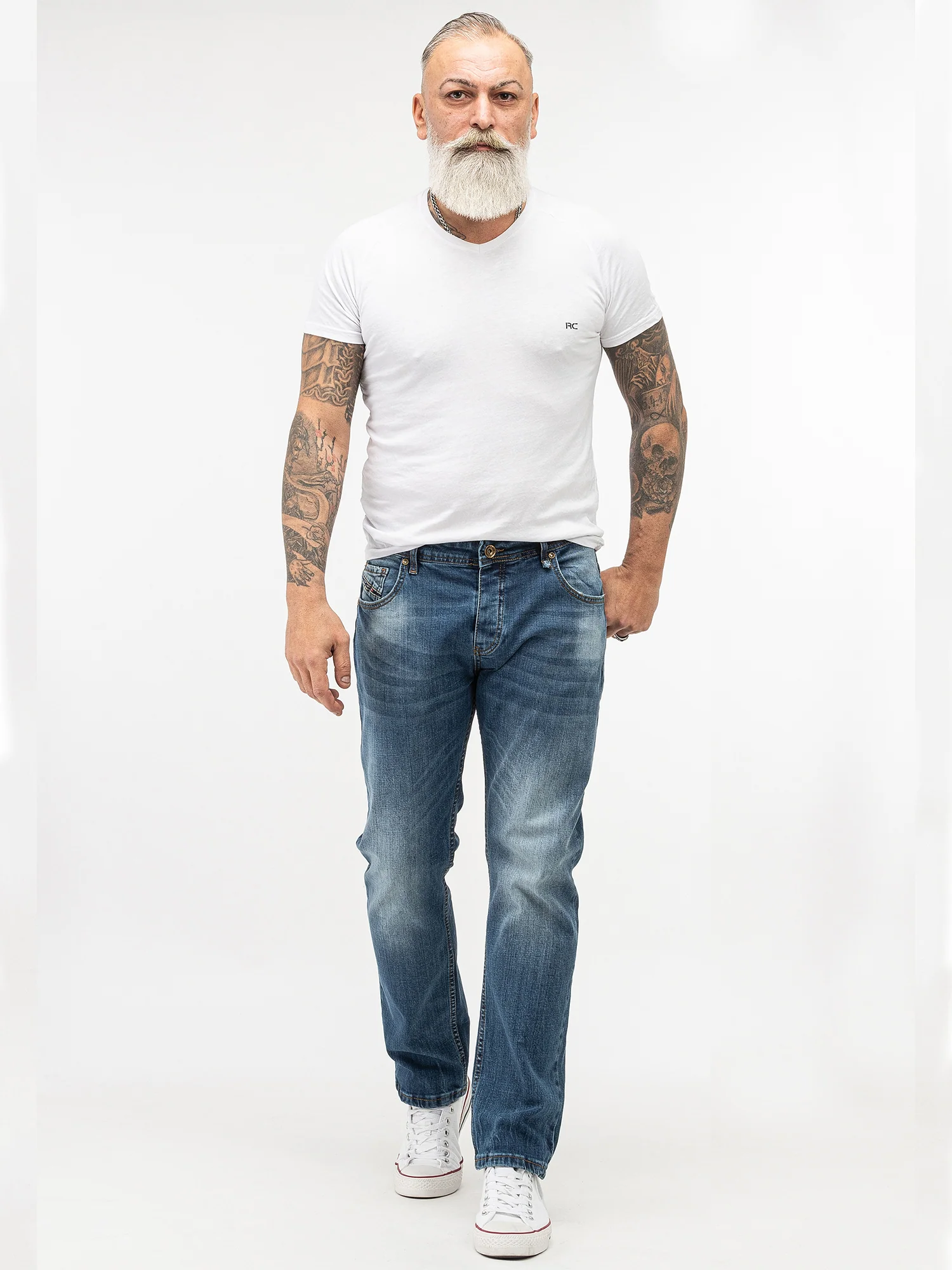 Rock Creek Herren Jeans Regular Fit Blau RC-2282 - Image 4