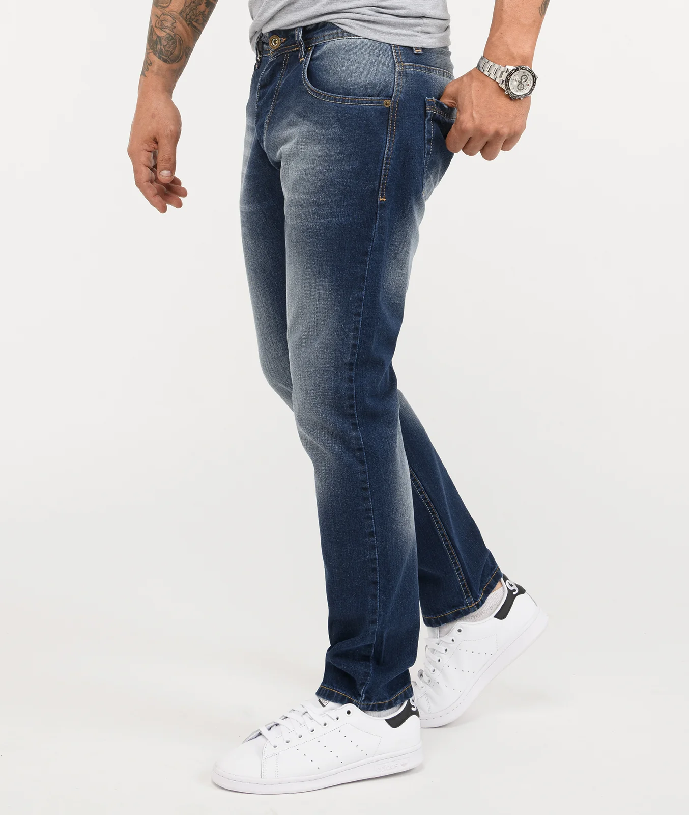 Rock Creek Herren Jeans Regular Fit Blau RC-2343 - Image 2