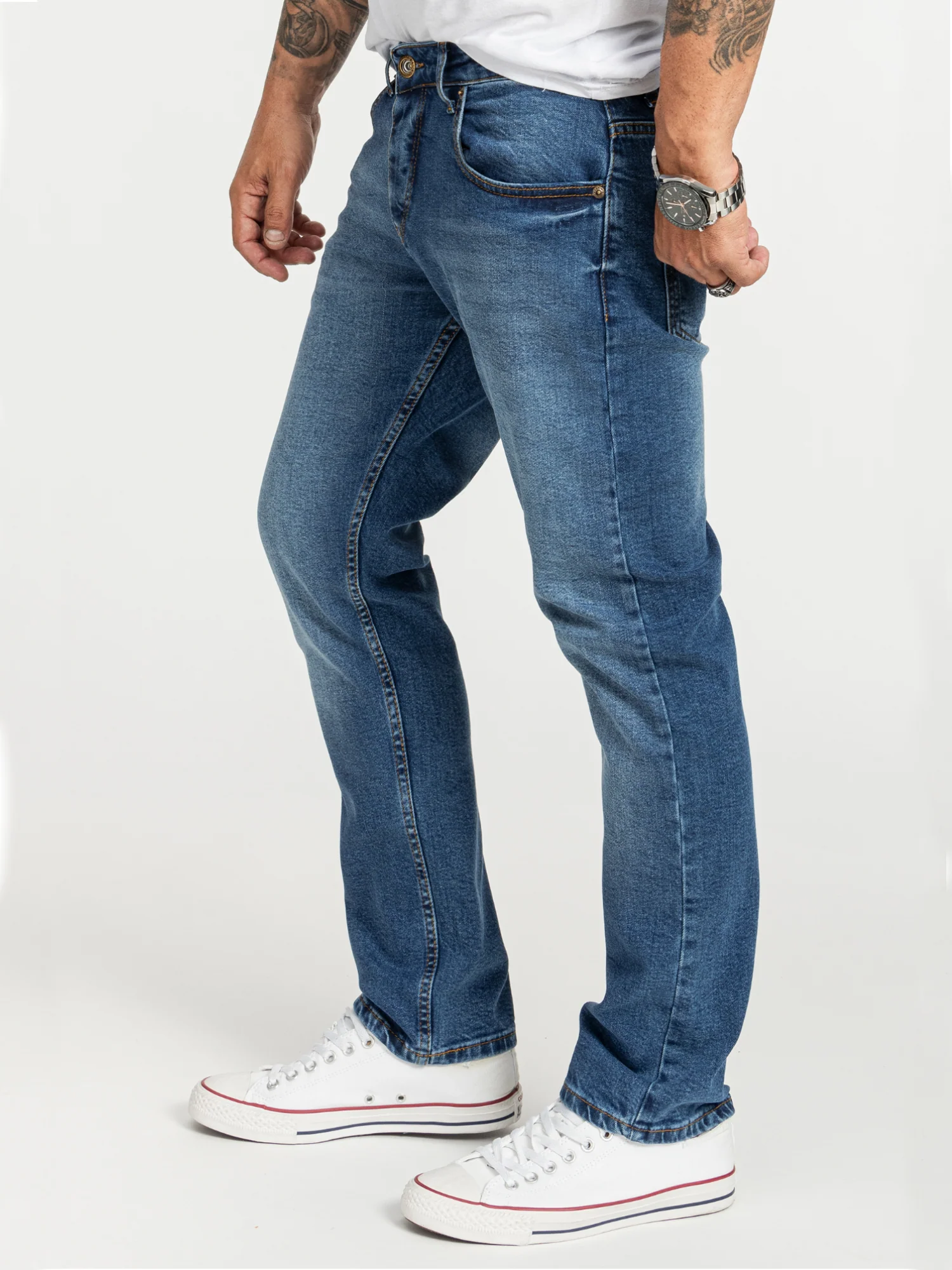 Rock Creek Herren Jeans Regular Fit Blau RC-2401 - Image 2