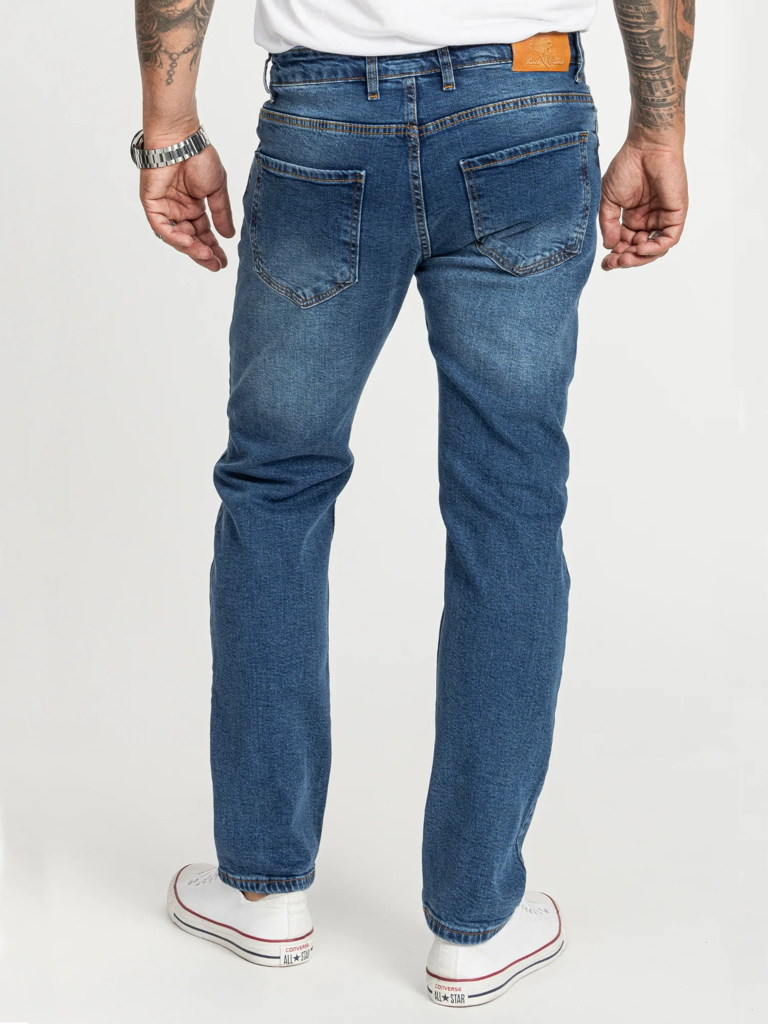 Rock Creek Herren Jeans Regular Fit Blau RC-2401 - Image 3