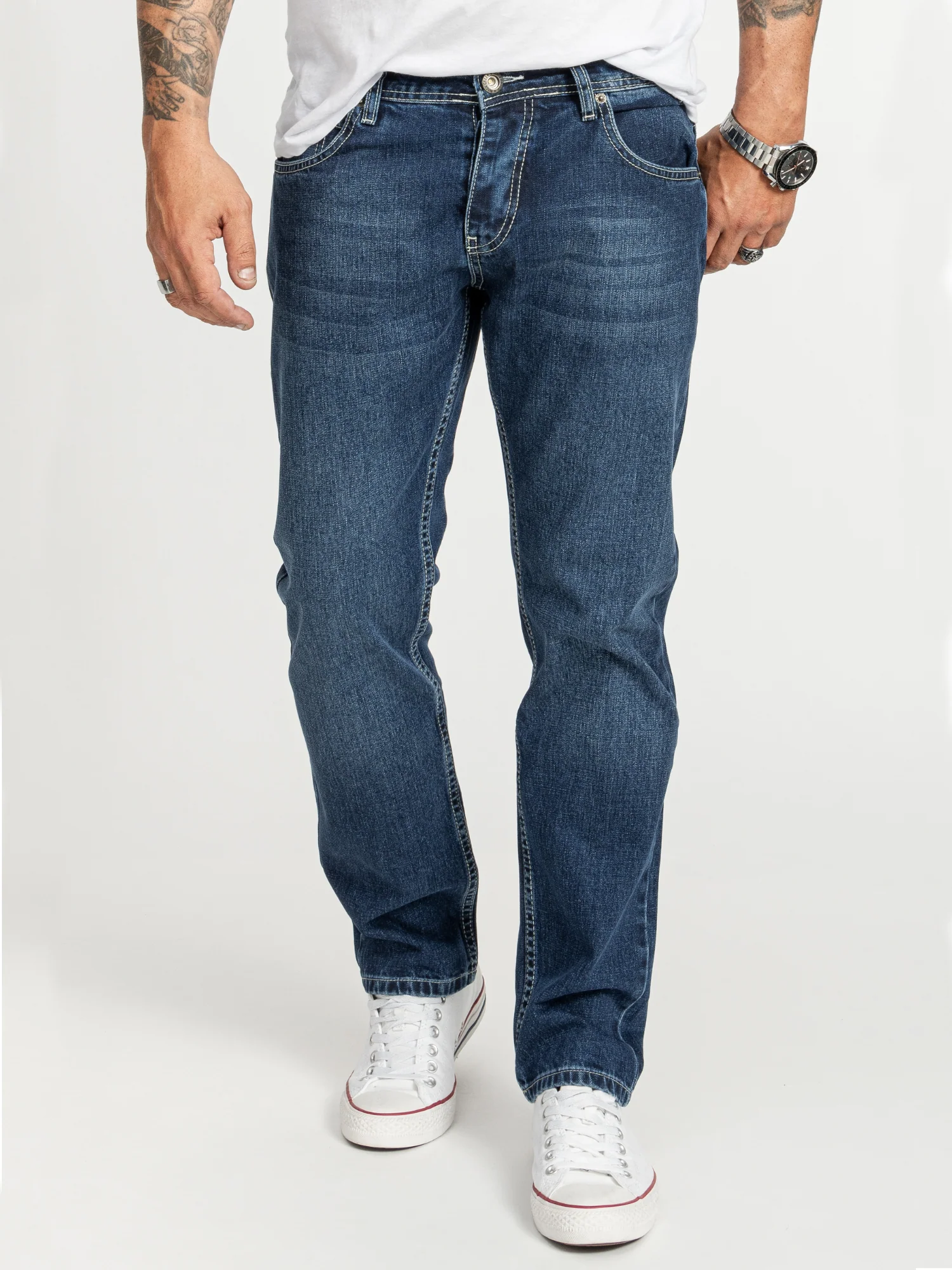 Rock Creek Herren Jeans Regular Fit Blau RC-2402