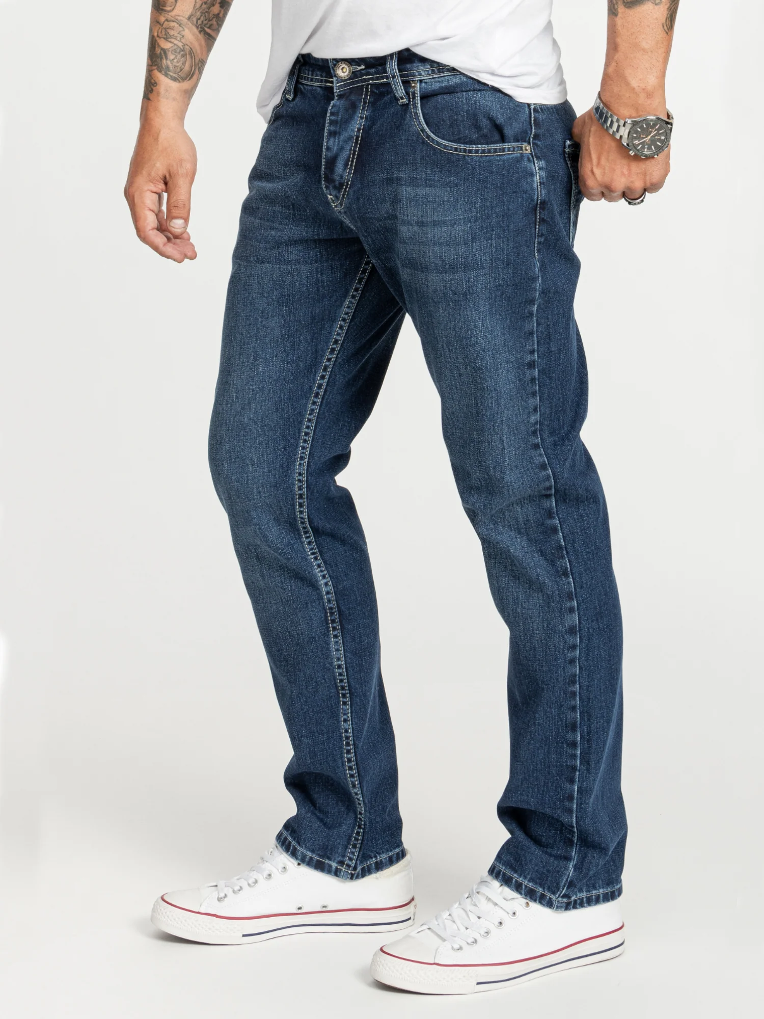 Rock Creek Herren Jeans Regular Fit Blau RC-2402 - Image 2