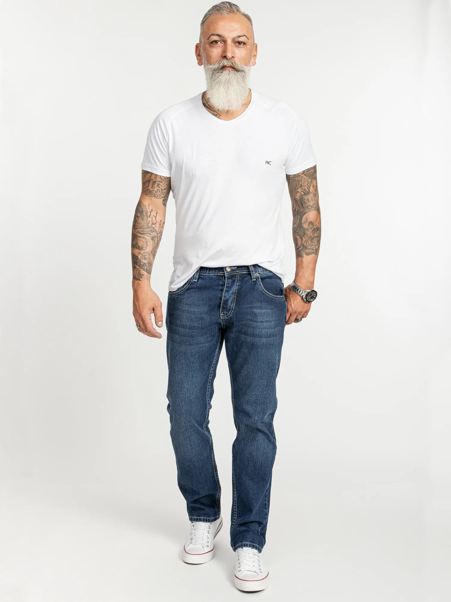 Rock Creek Herren Jeans Regular Fit Blau RC-2402 - Image 4