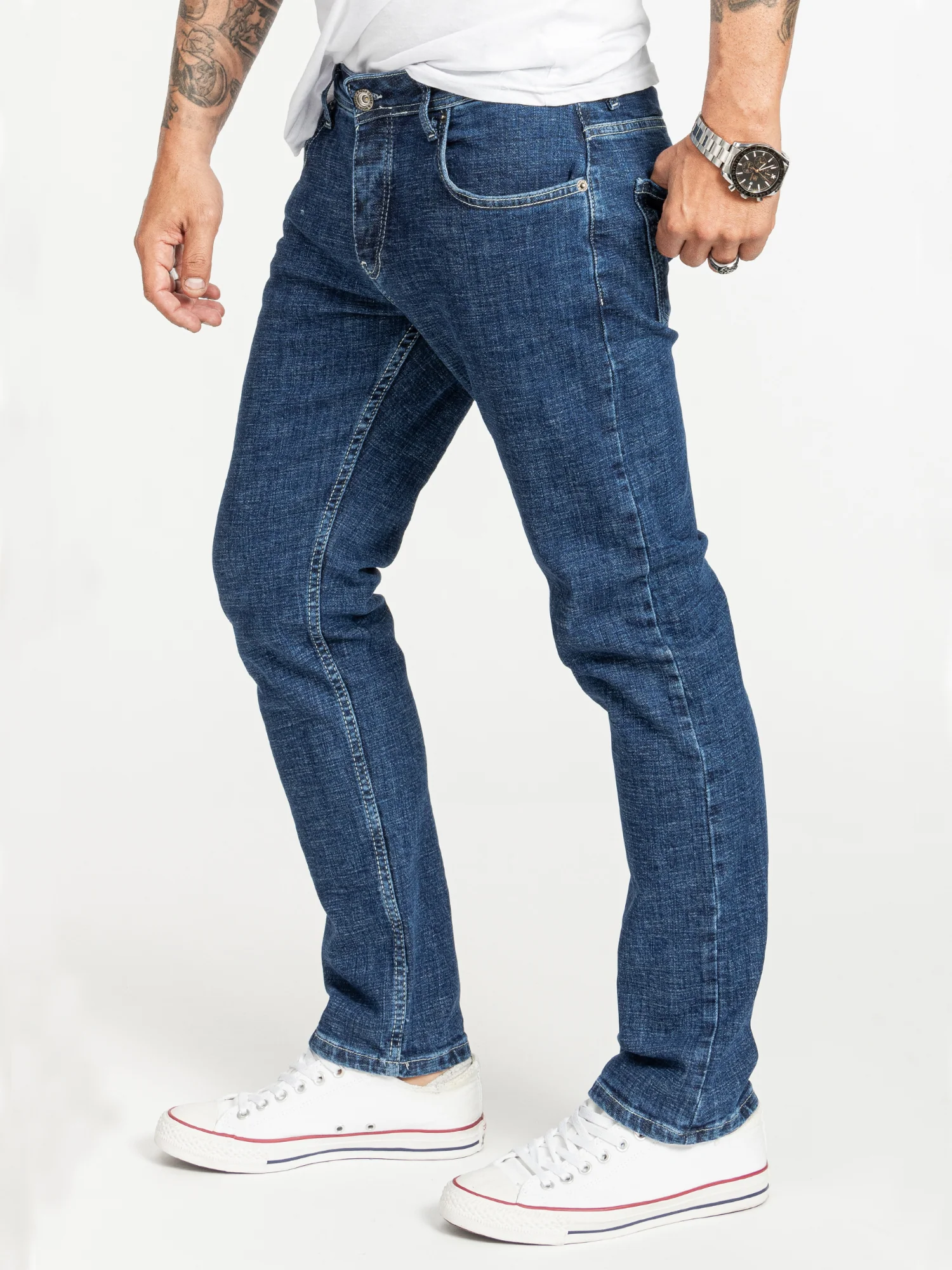 Rock Creek Herren Jeans Regular Fit Blau RC-2407 - Image 2