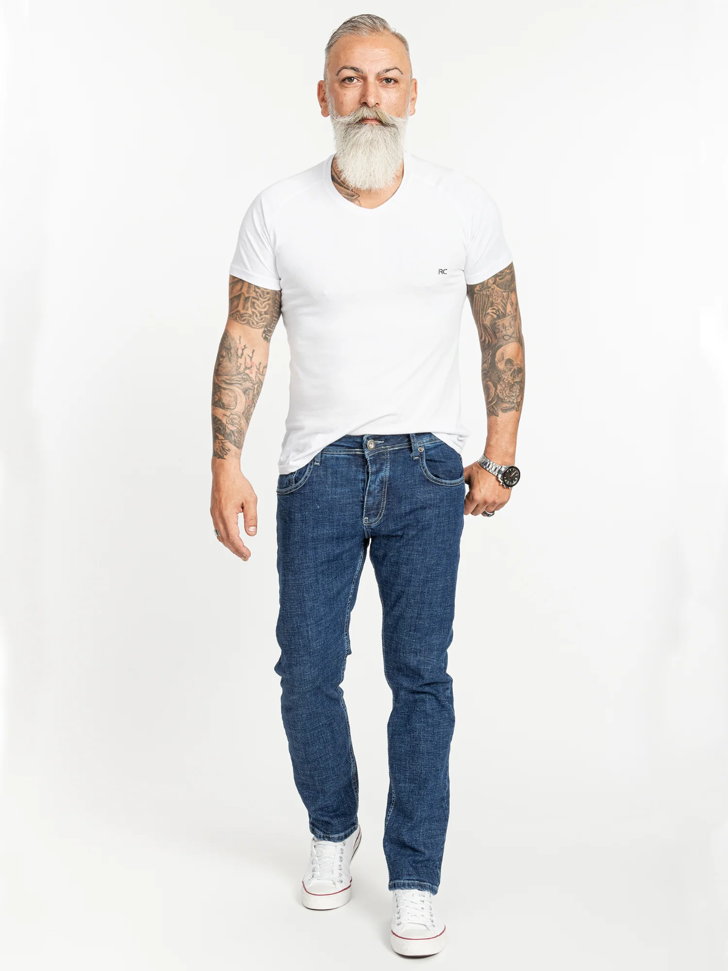 Rock Creek Herren Jeans Regular Fit Blau RC-2407 - Image 4
