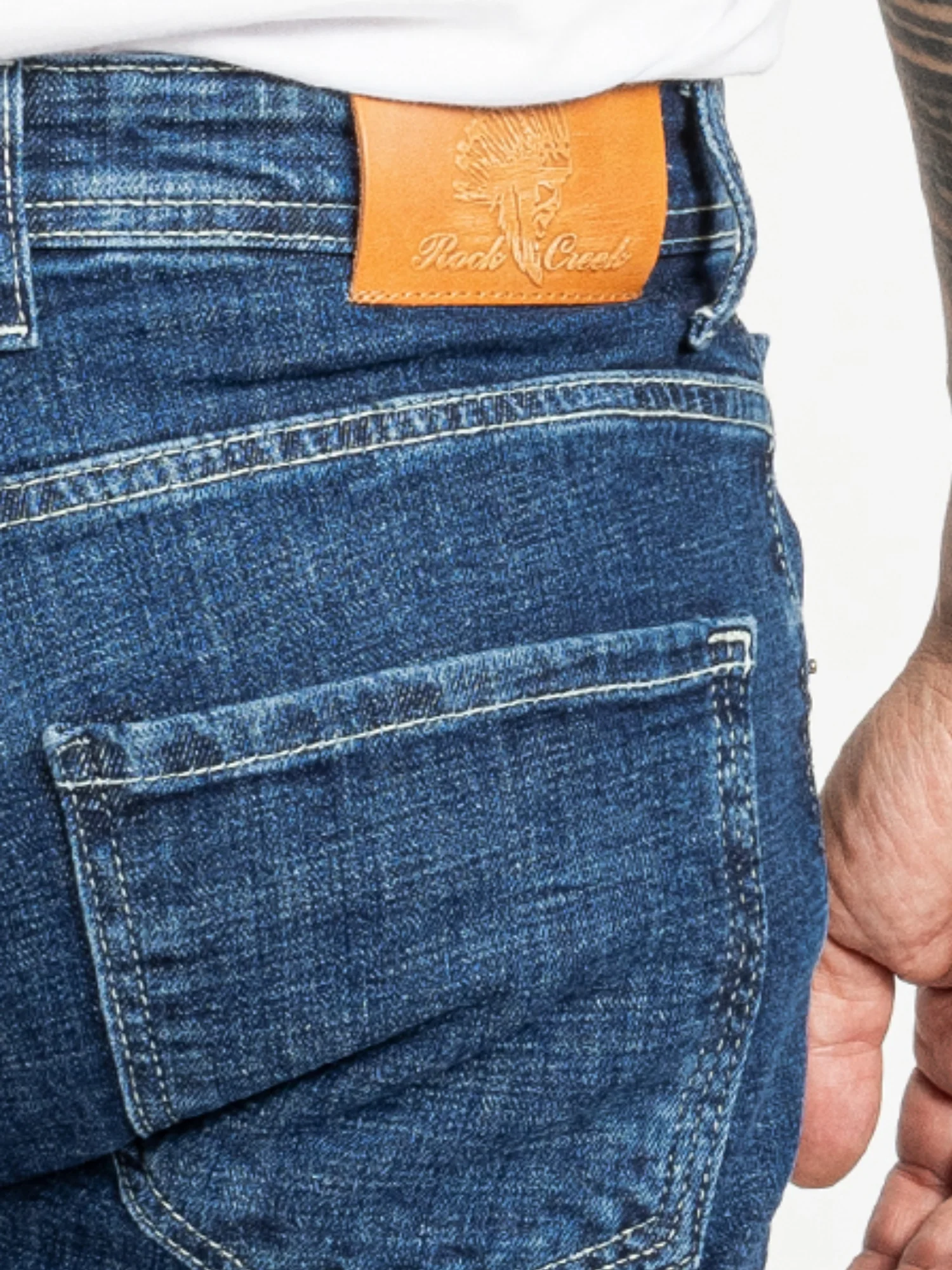 Rock Creek Herren Jeans Regular Fit Blau RC-2407 - Image 6