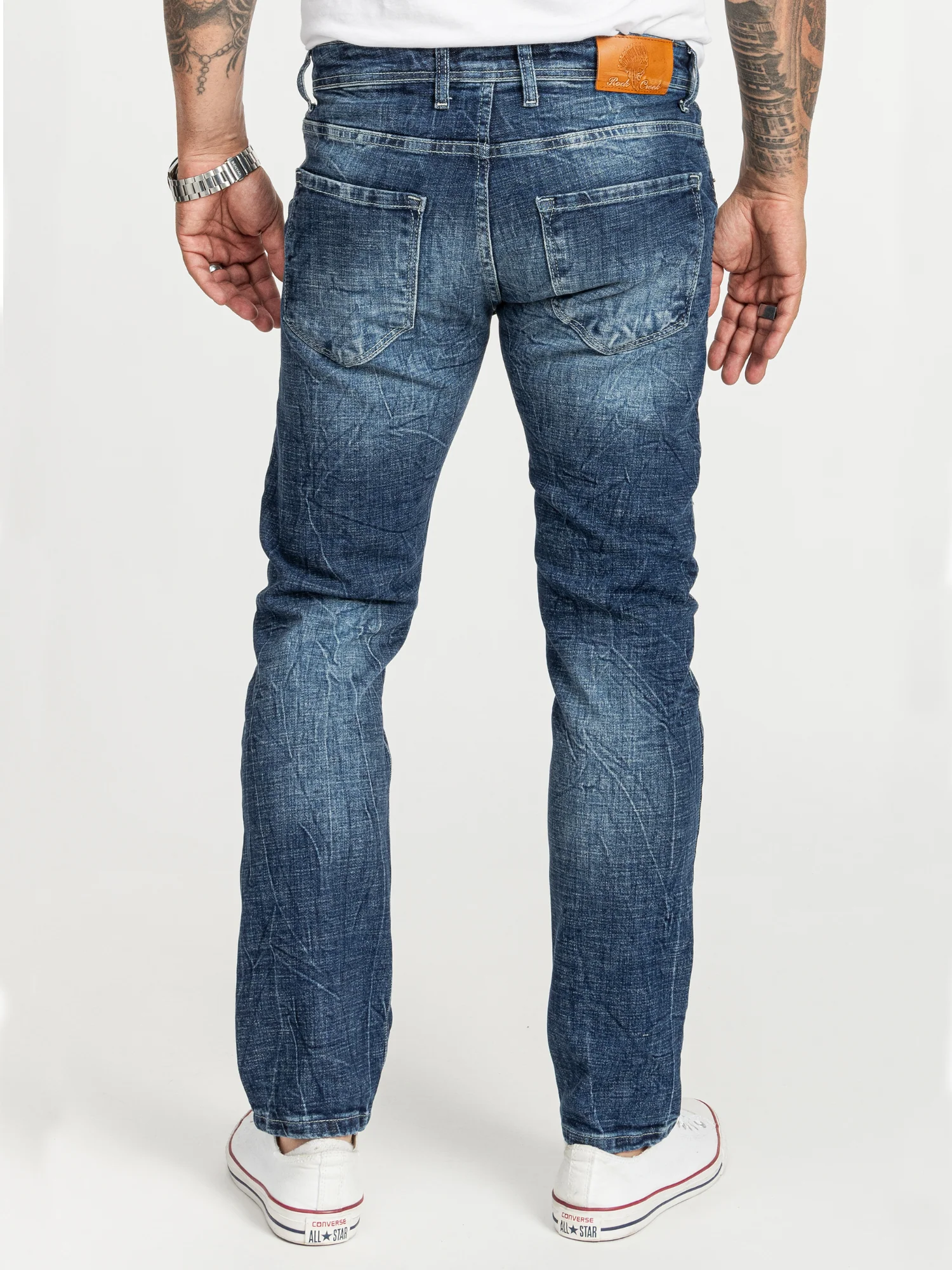 Rock Creek Herren Jeans Regular Fit Blau RC-2408 - Image 3