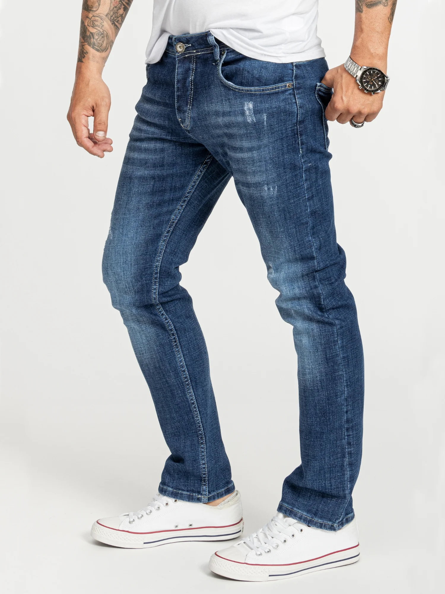 Rock Creek Herren Jeans Regular Fit Blau RC-2410 - Image 2