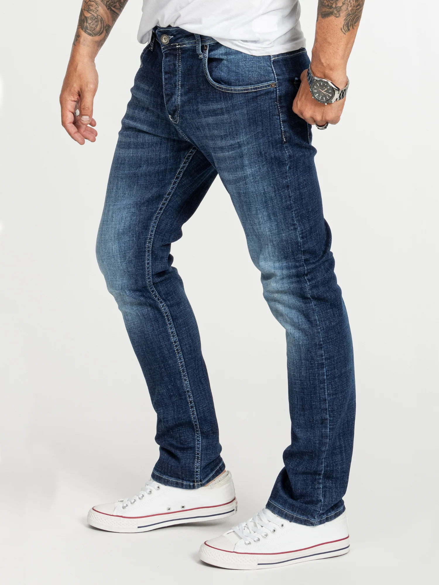 Rock Creek Herren Jeans Regular Fit Blau RC-2411 - Image 2