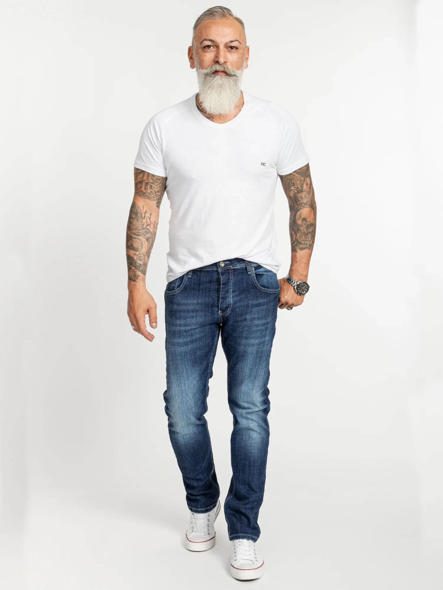Rock Creek Herren Jeans Regular Fit Blau RC-2411 - Image 4