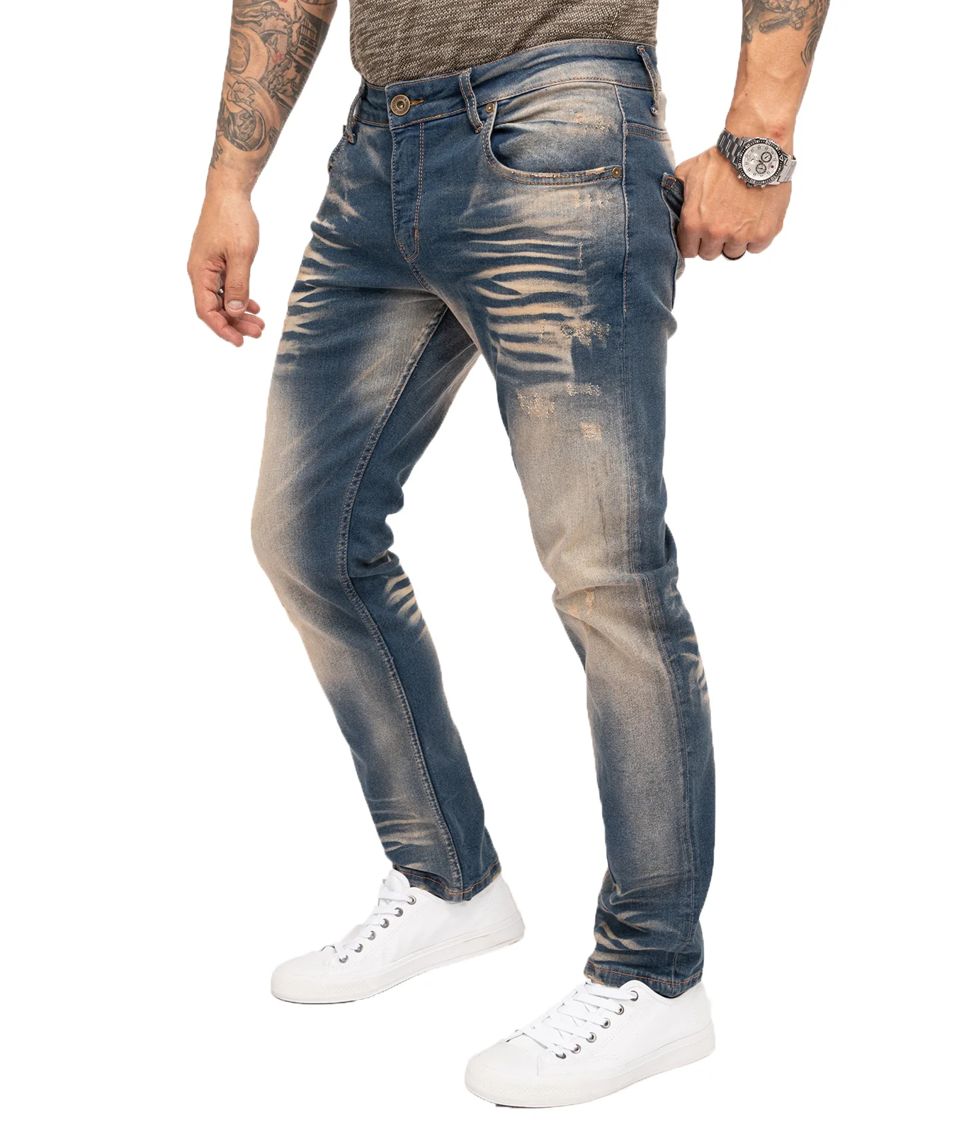 Rock Creek Herren Jeans Regular Fit Blau RC-3102 - Image 2