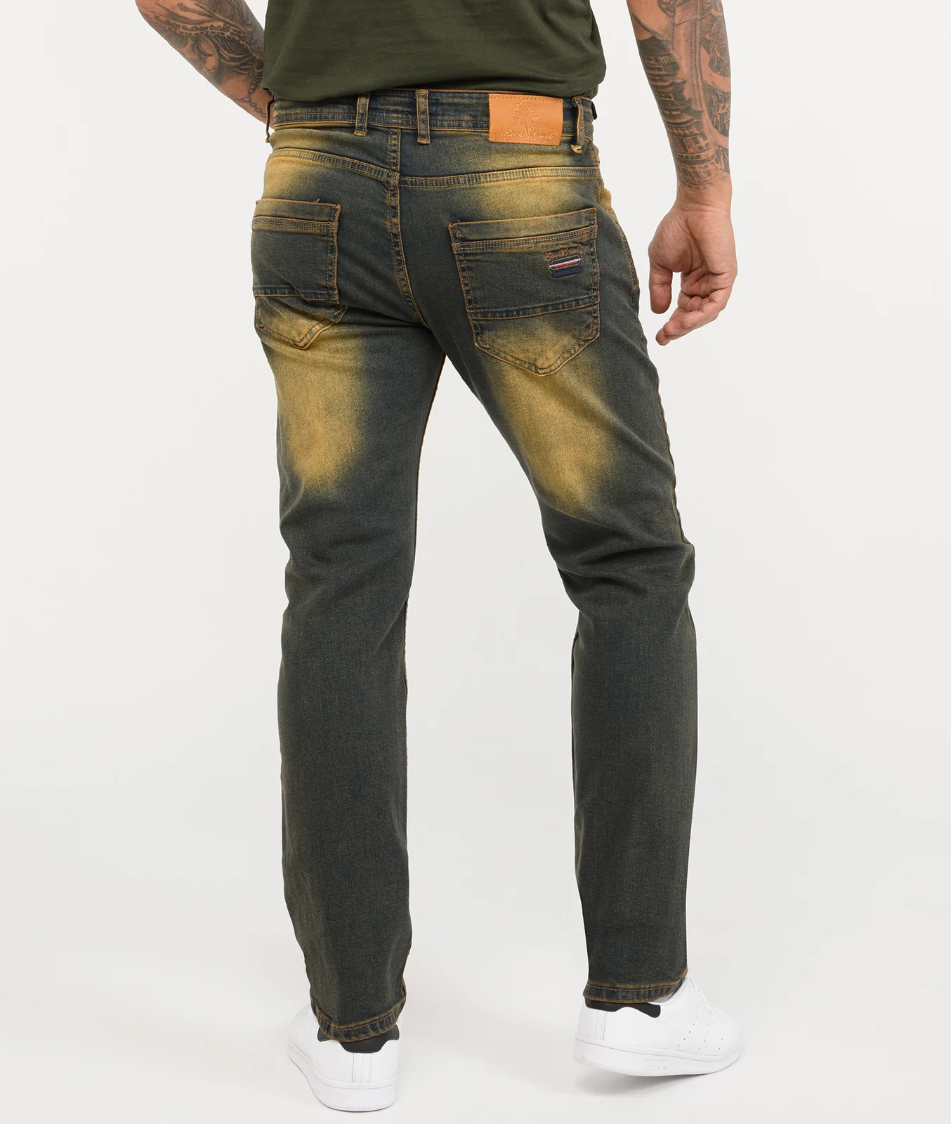 Rock Creek Herren Jeans Regular Fit Dirty Wash RC-329 - Image 3