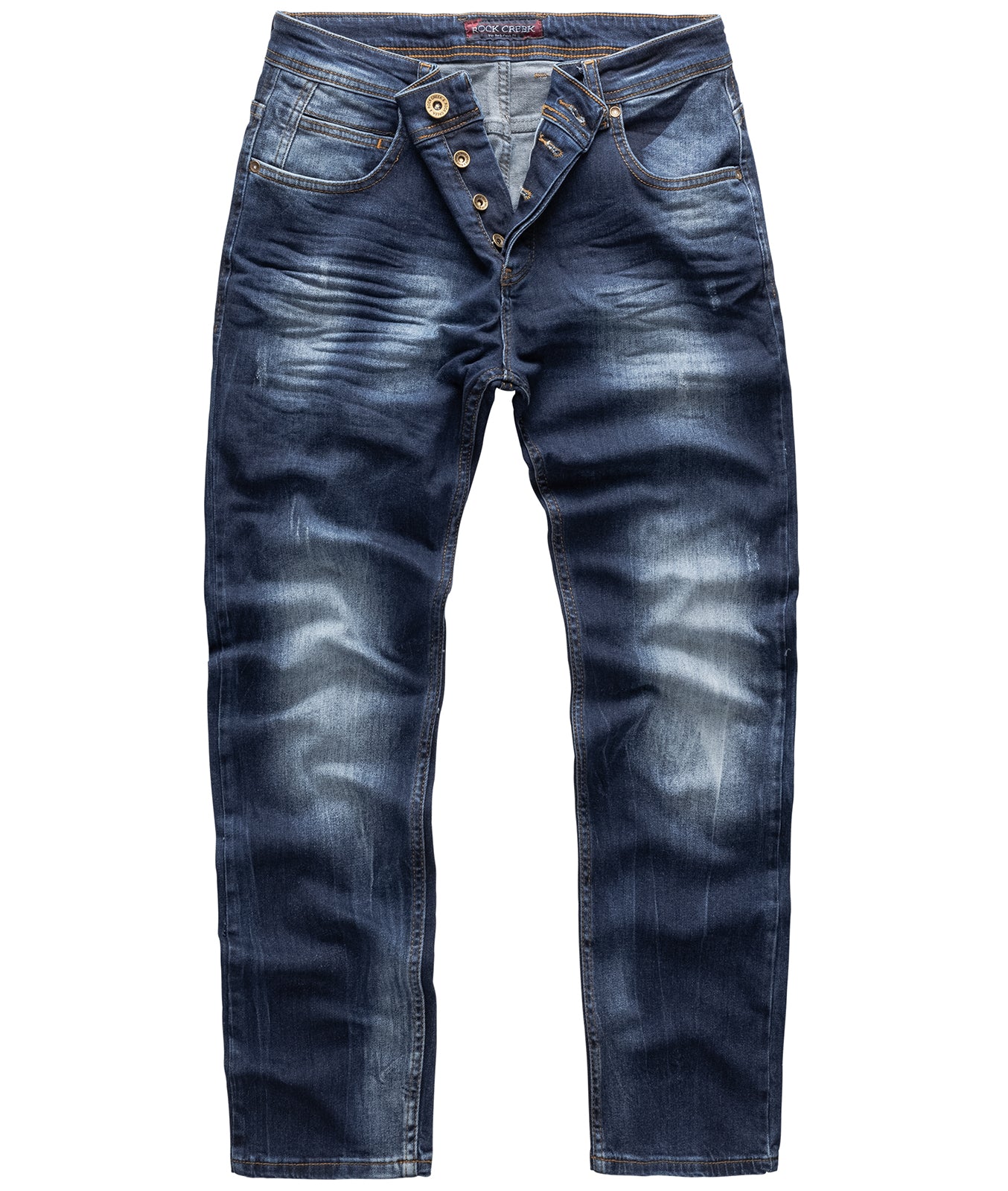 Rock Creek Herren Jeans Regular Fit Dunkelblau RC-2110 - Image 4