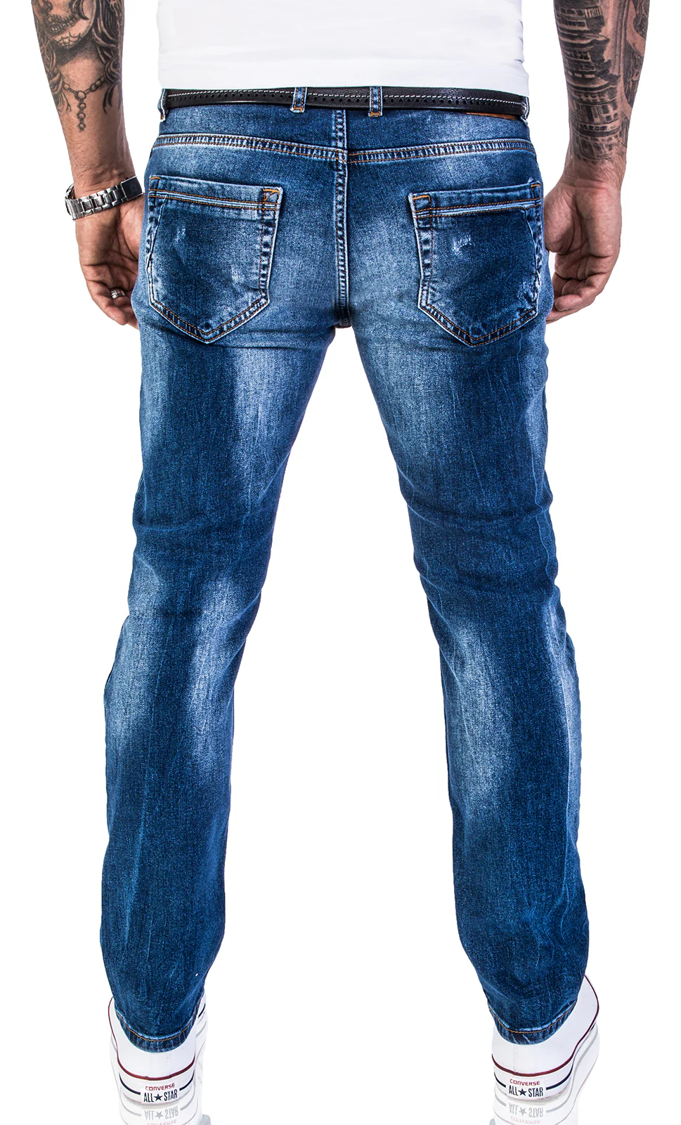 Rock Creek Herren Jeans Regular Fit Dunkelblau RC-2110A - Image 3