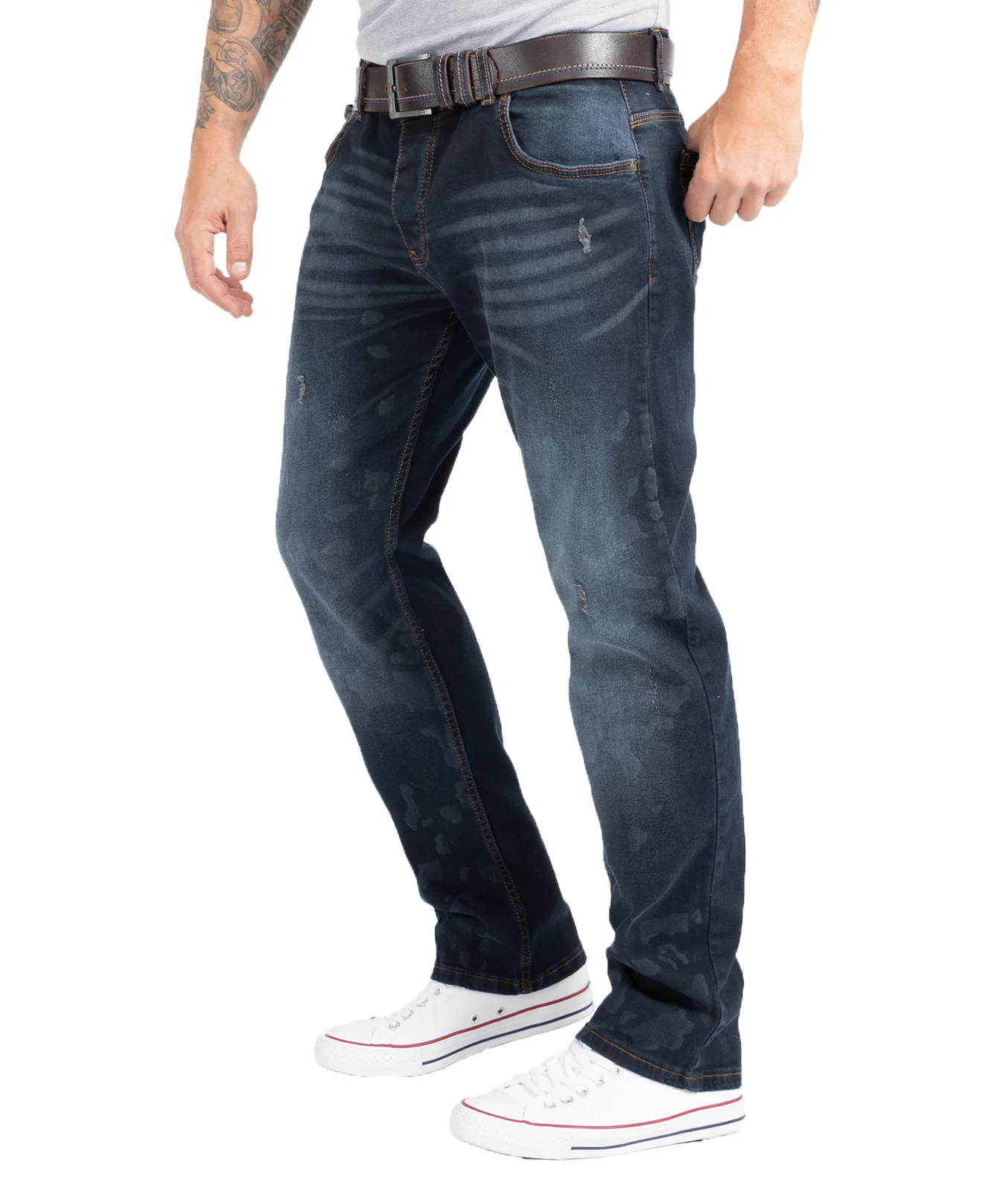 Rock Creek Herren Jeans Regular Fit Dunkelblau RC-2269 - Image 2