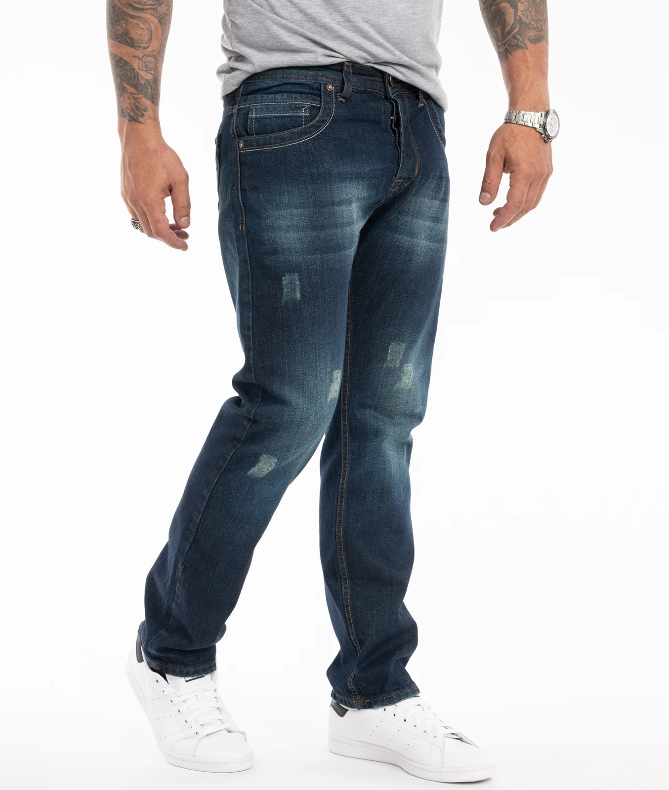 Rock Creek Herren Jeans Regular Fit Dunkelblau RC-2299 - Image 3
