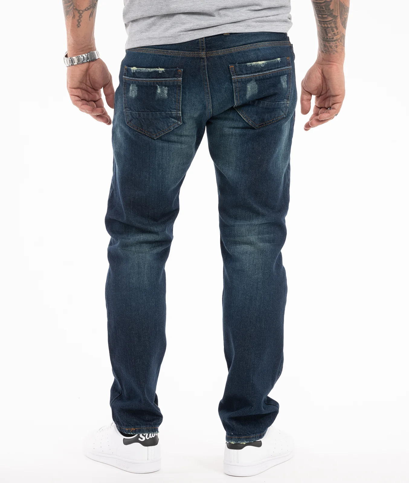 Rock Creek Herren Jeans Regular Fit Dunkelblau RC-2299 - Image 4