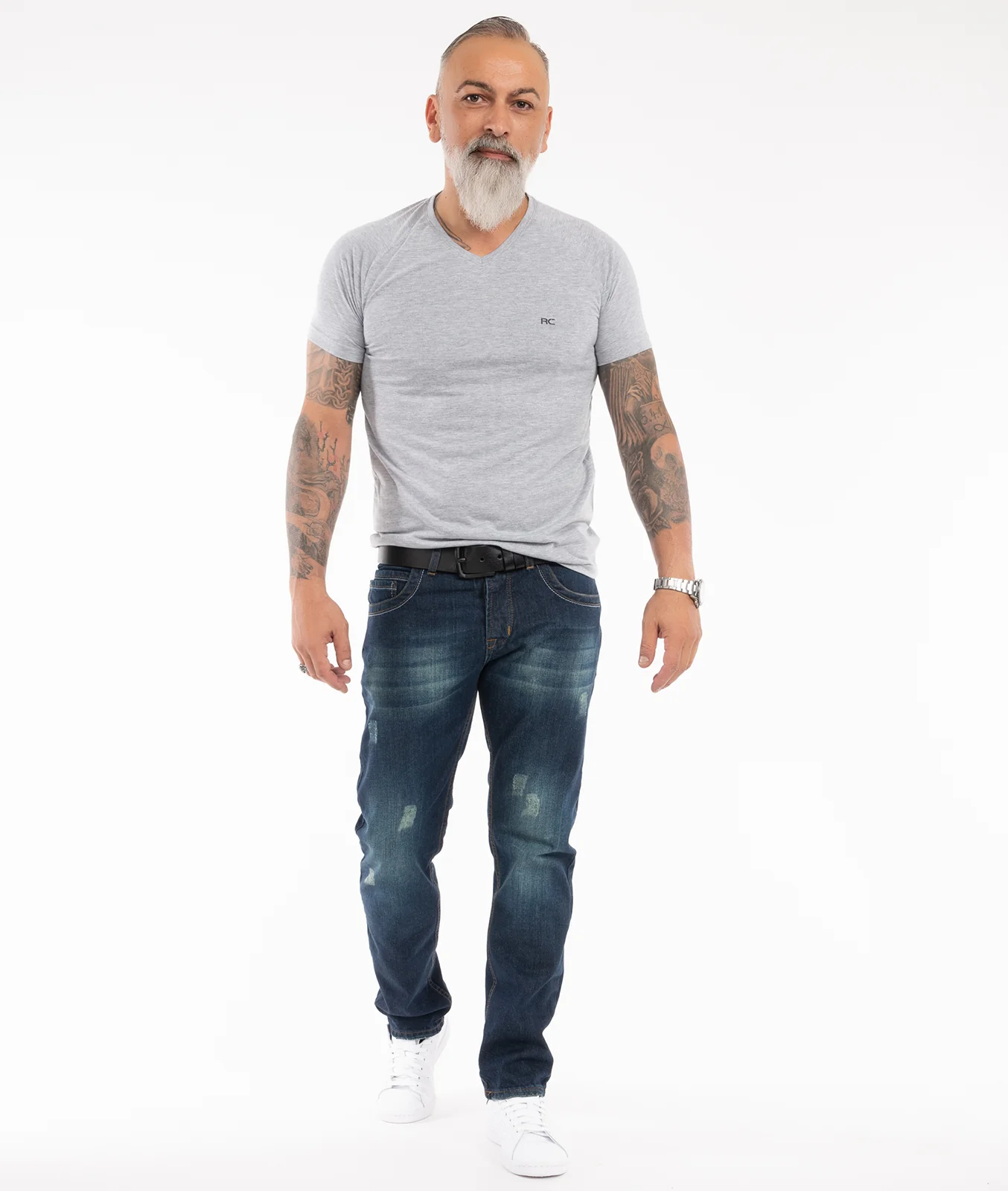 Rock Creek Herren Jeans Regular Fit Dunkelblau RC-2299 - Image 5