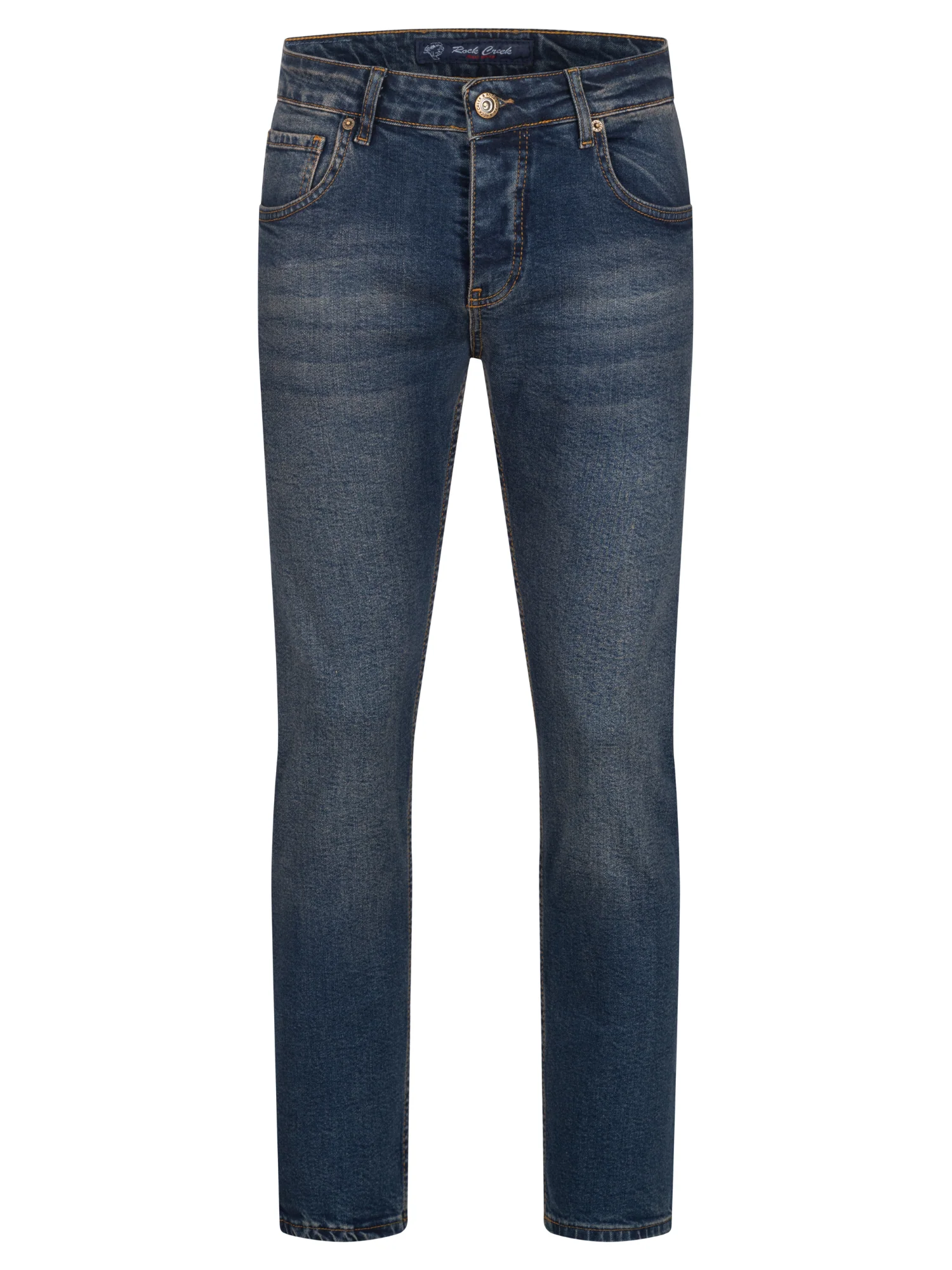 Rock Creek Herren Jeans Regular Fit Dunkelblau RC-2400 - Image 5