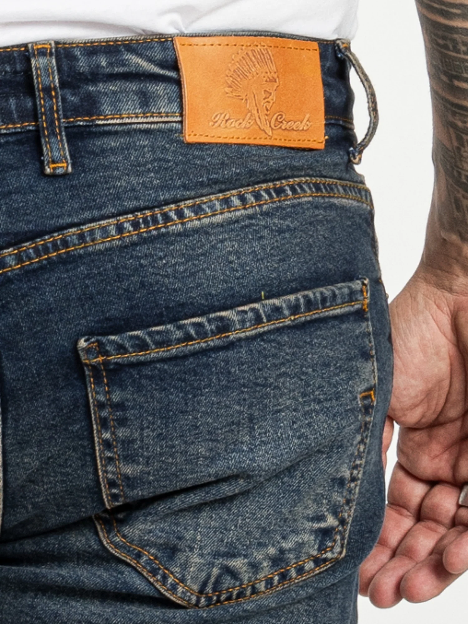 Rock Creek Herren Jeans Regular Fit Dunkelblau RC-2400 - Image 6
