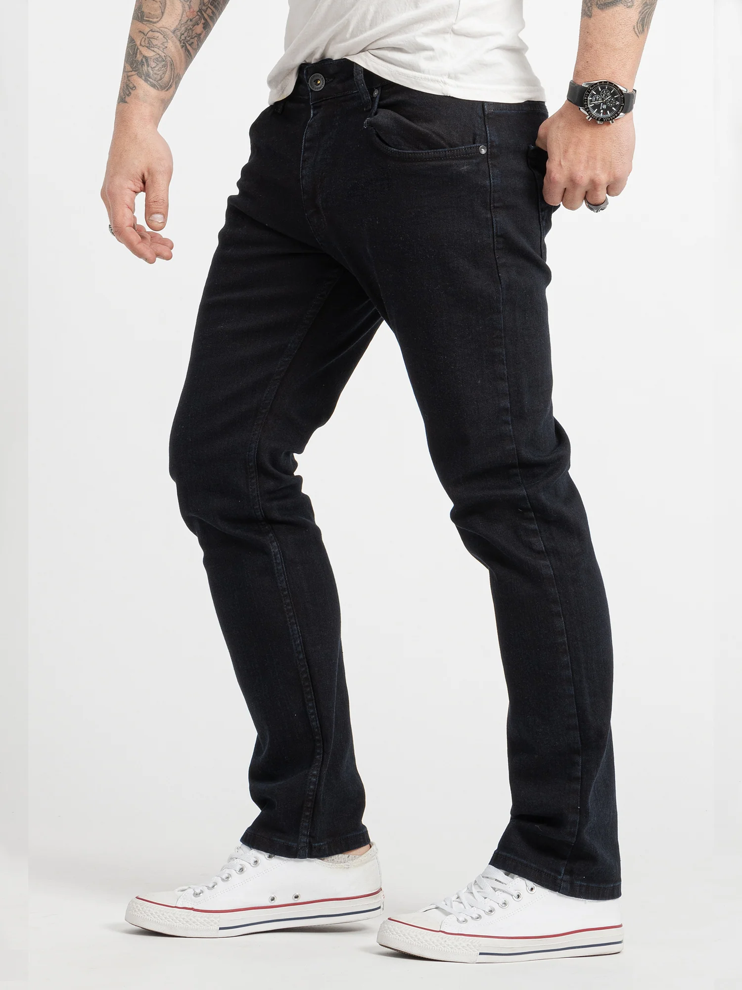 Rock Creek Herren Jeans Regular Fit Dunkelblau RC-2417 - Image 2