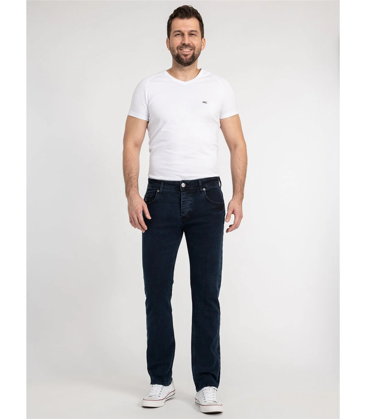 Rock Creek Herren Jeans Regular Fit Dunkelblau RC-2438 - Image 4