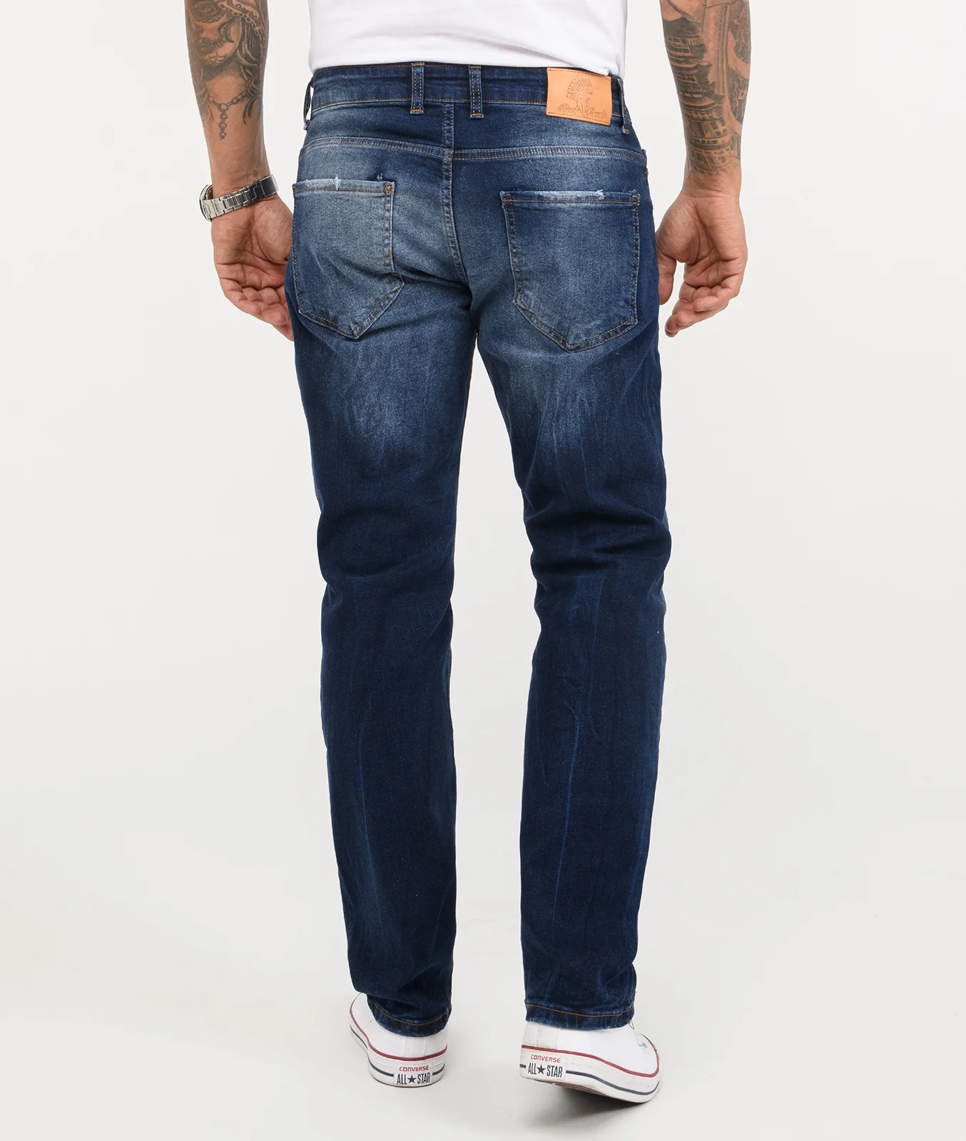 Rock Creek Herren Jeans Regular Fit Dunkelblau RC-3113 - Image 3