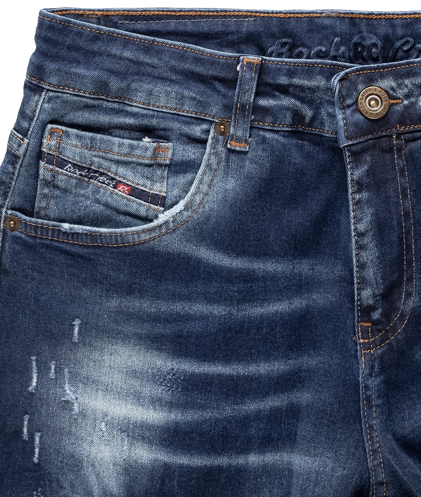 Rock Creek Herren Jeans Regular Fit Dunkelblau RC-3113 - Image 8