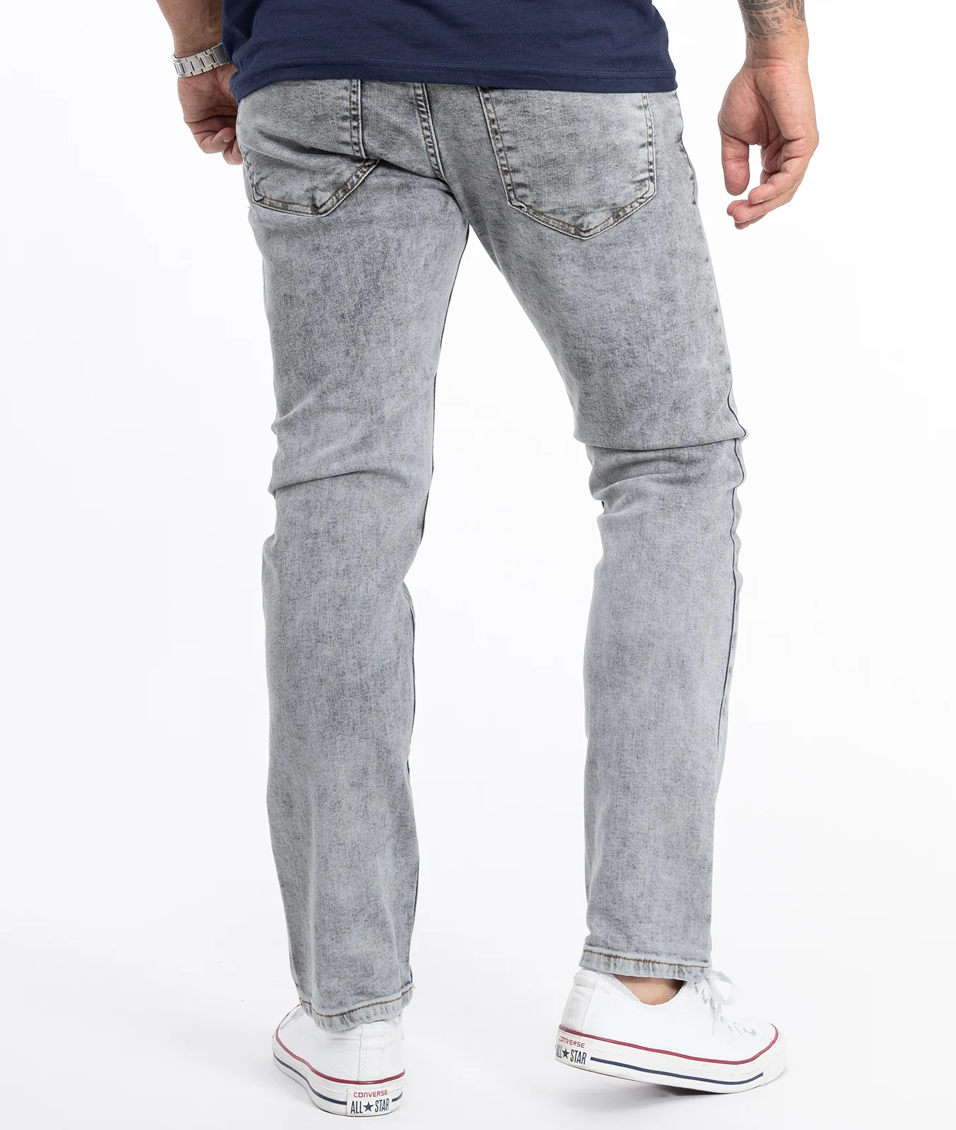 Rock Creek Herren Jeans Regular Fit Dunkelgrau RC-2106 - Image 3