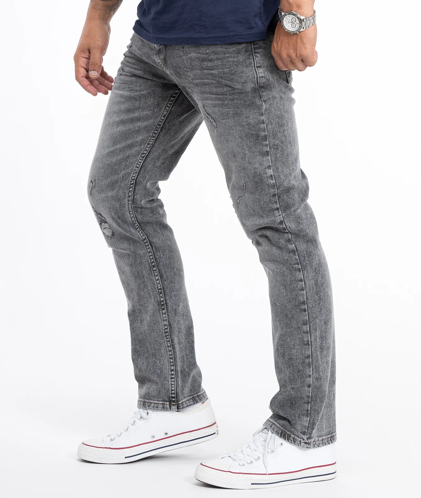Rock Creek Herren Jeans Regular Fit Dunkelgrau RC-2107 - Image 2