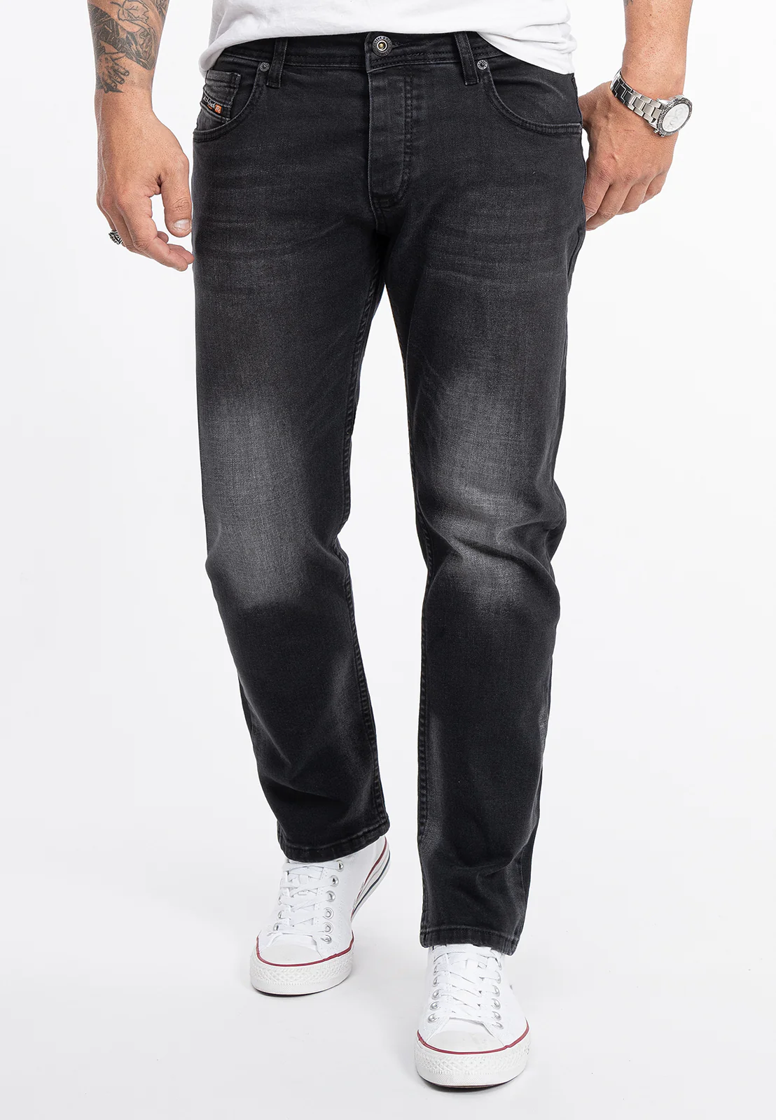 Rock Creek Herren Jeans Regular Fit Dunkelgrau RC-2280