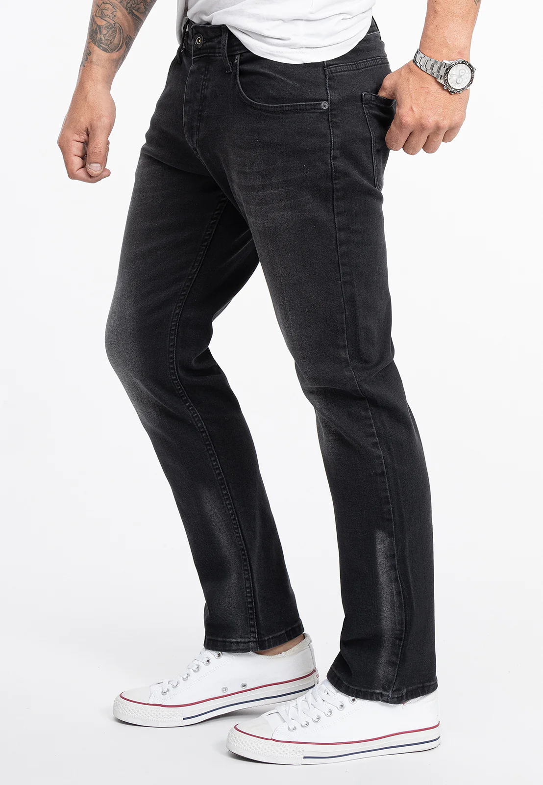 Rock Creek Herren Jeans Regular Fit Dunkelgrau RC-2280 - Image 2