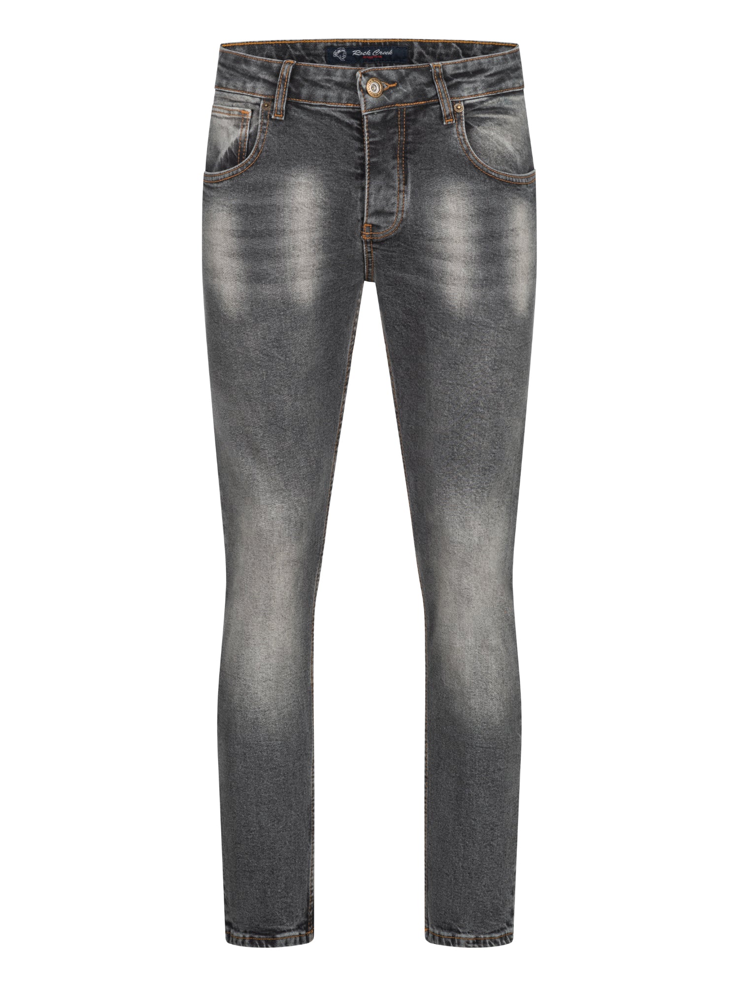 Rock Creek Herren Jeans Regular Fit Dunkelgrau RC-2405 - Image 5